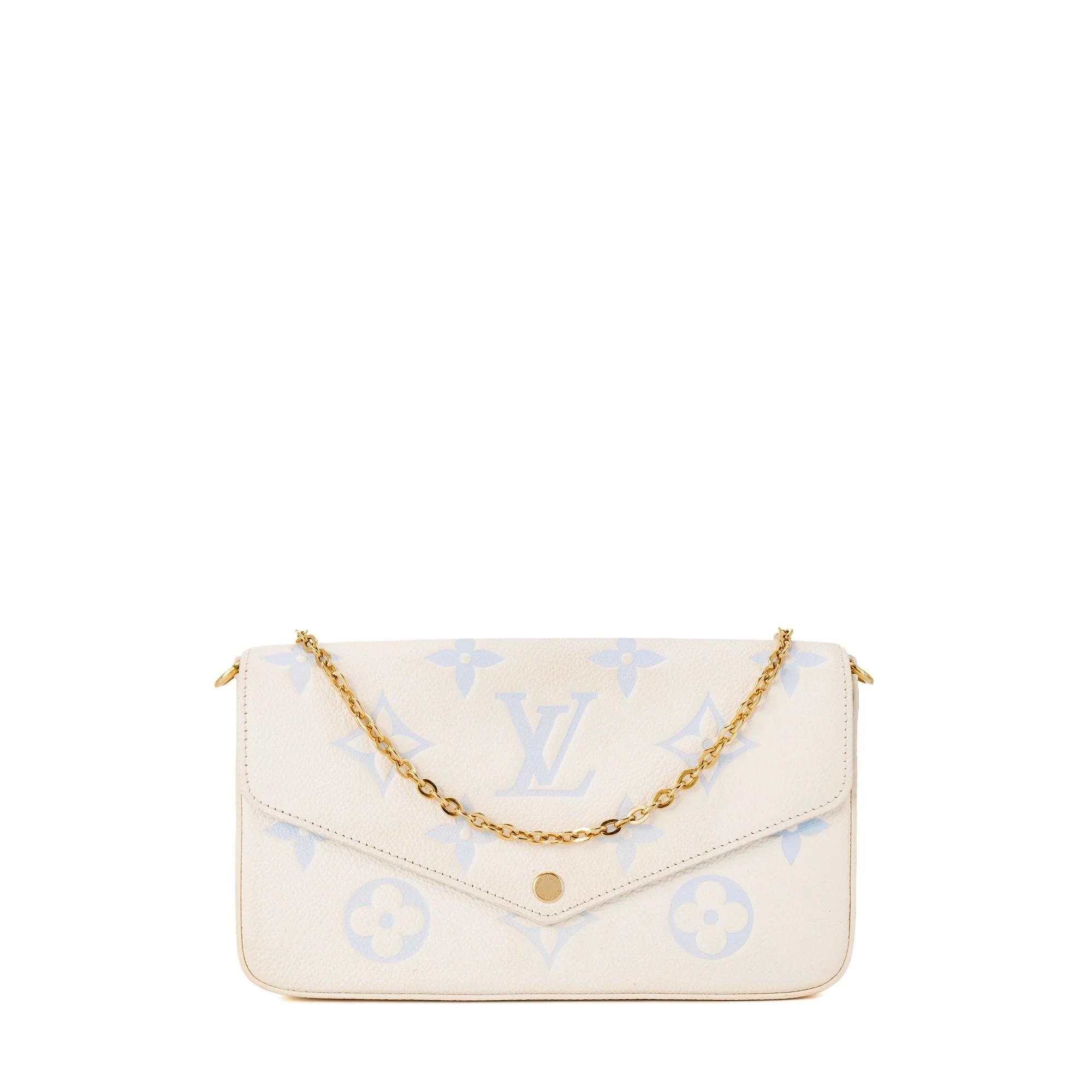 Leather clutch bag