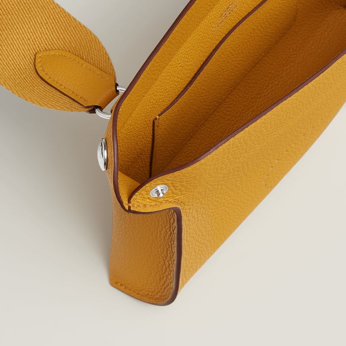 Jaune Ambre Hermès Videpoches Bag
