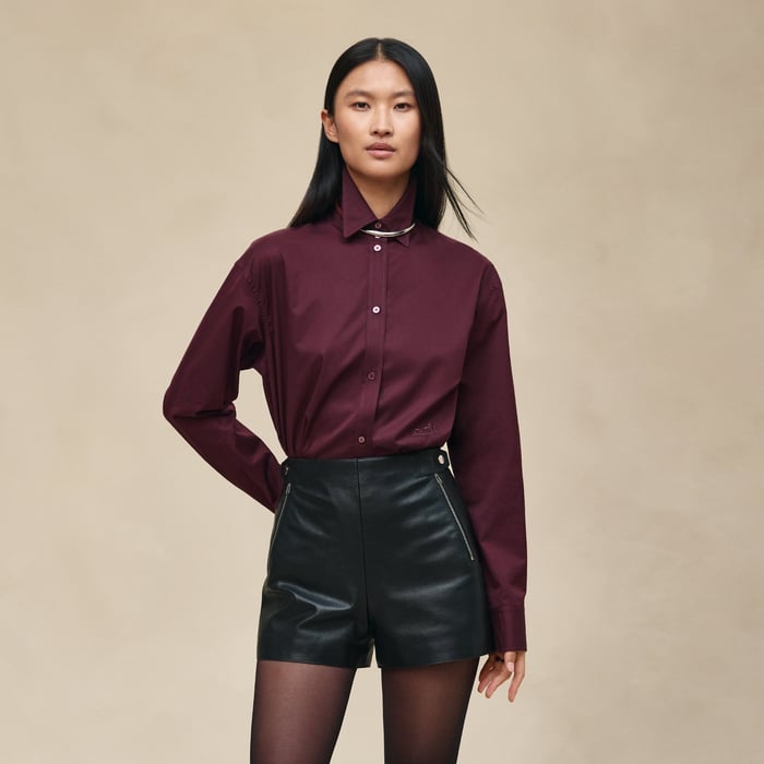 Noir Leather Shorts