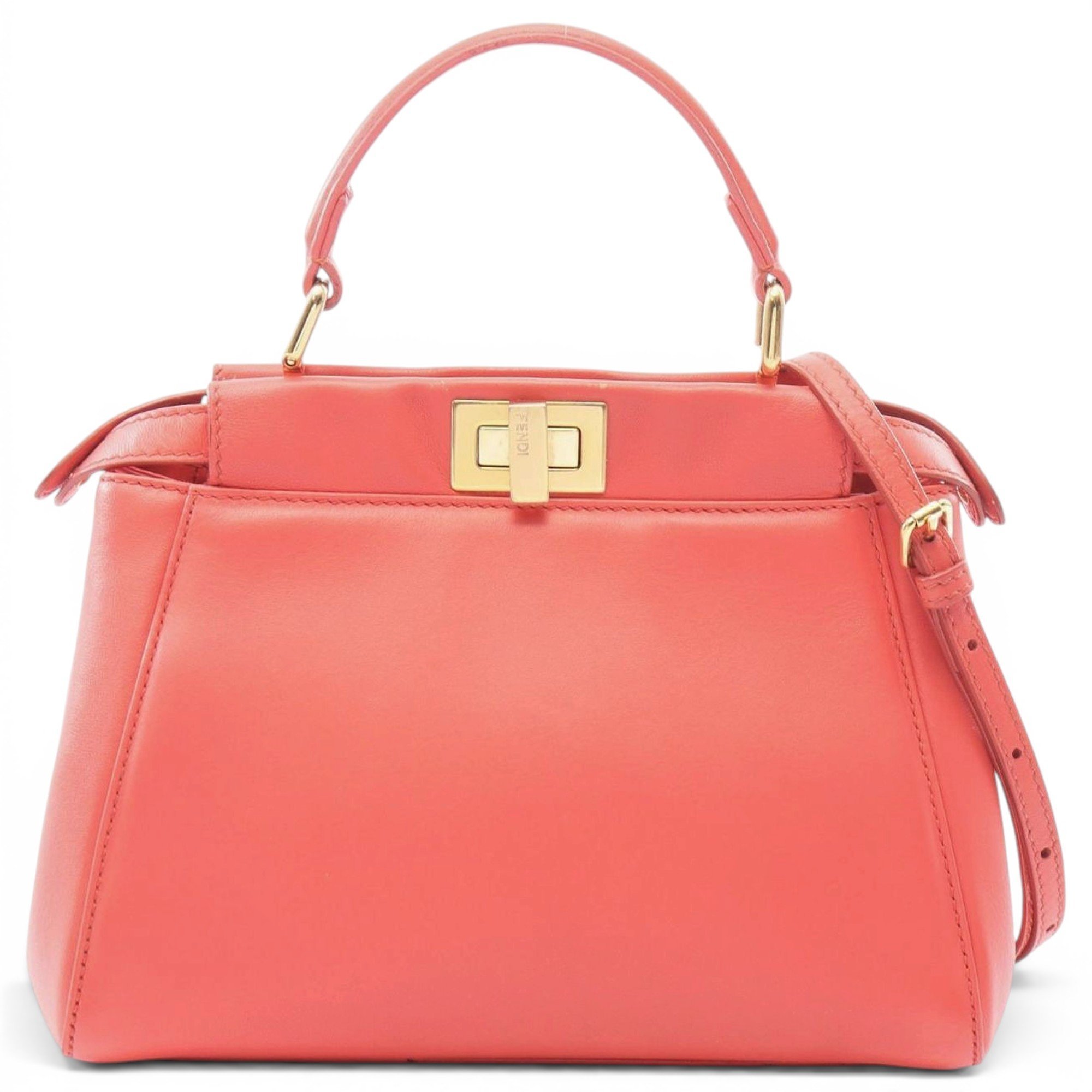 Peekaboo leather handbag