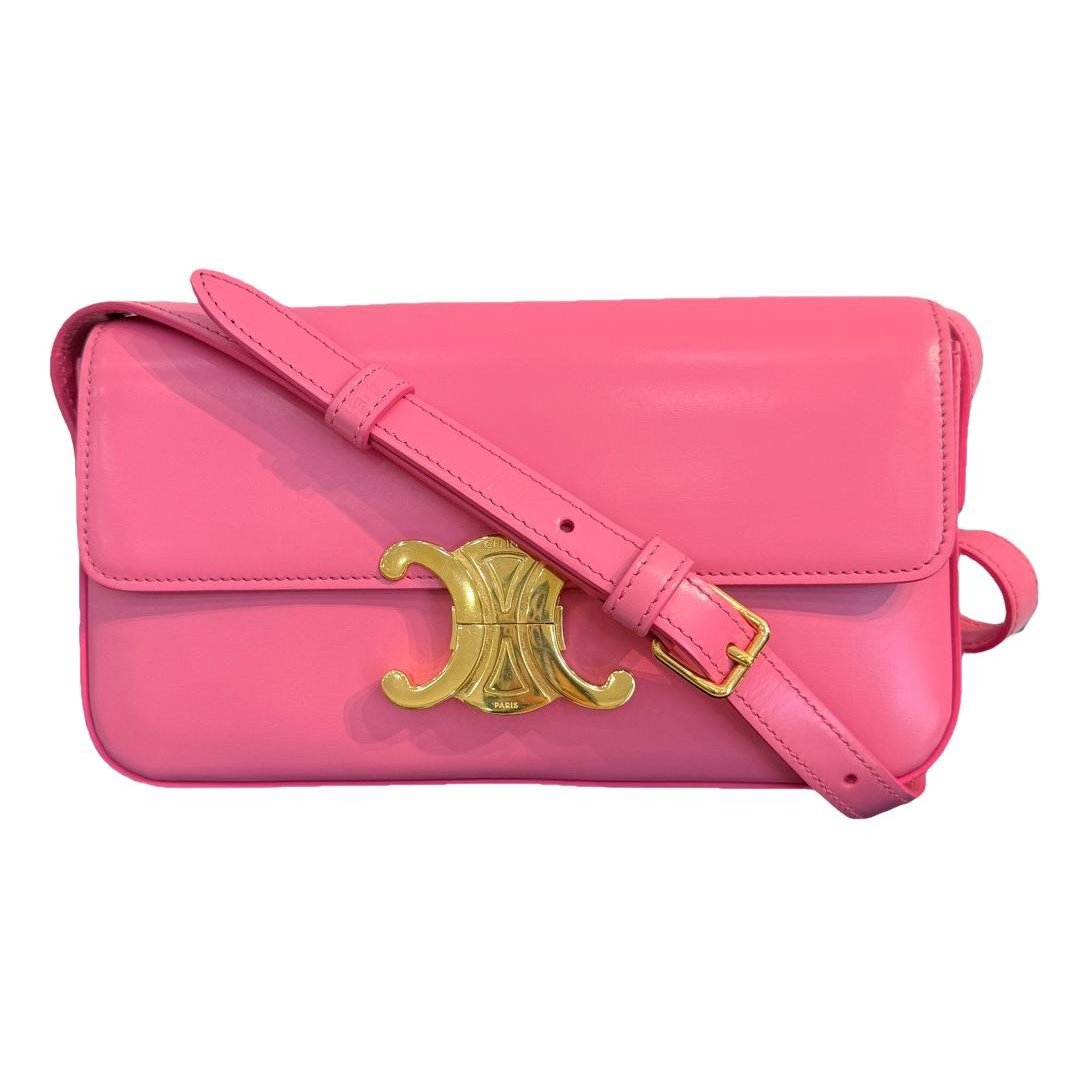 Triomphe Long leather handbag