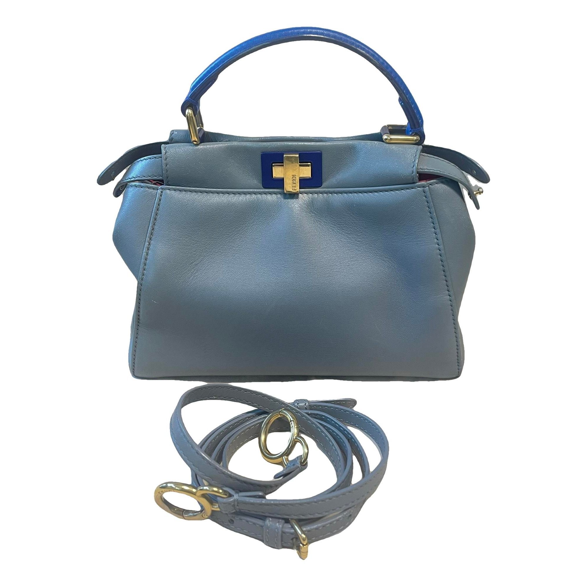 Peekaboo leather handbag