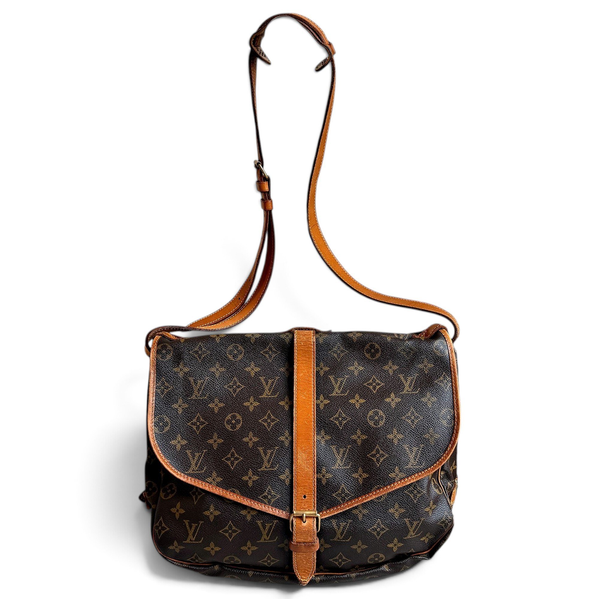 Saumur leather crossbody bag