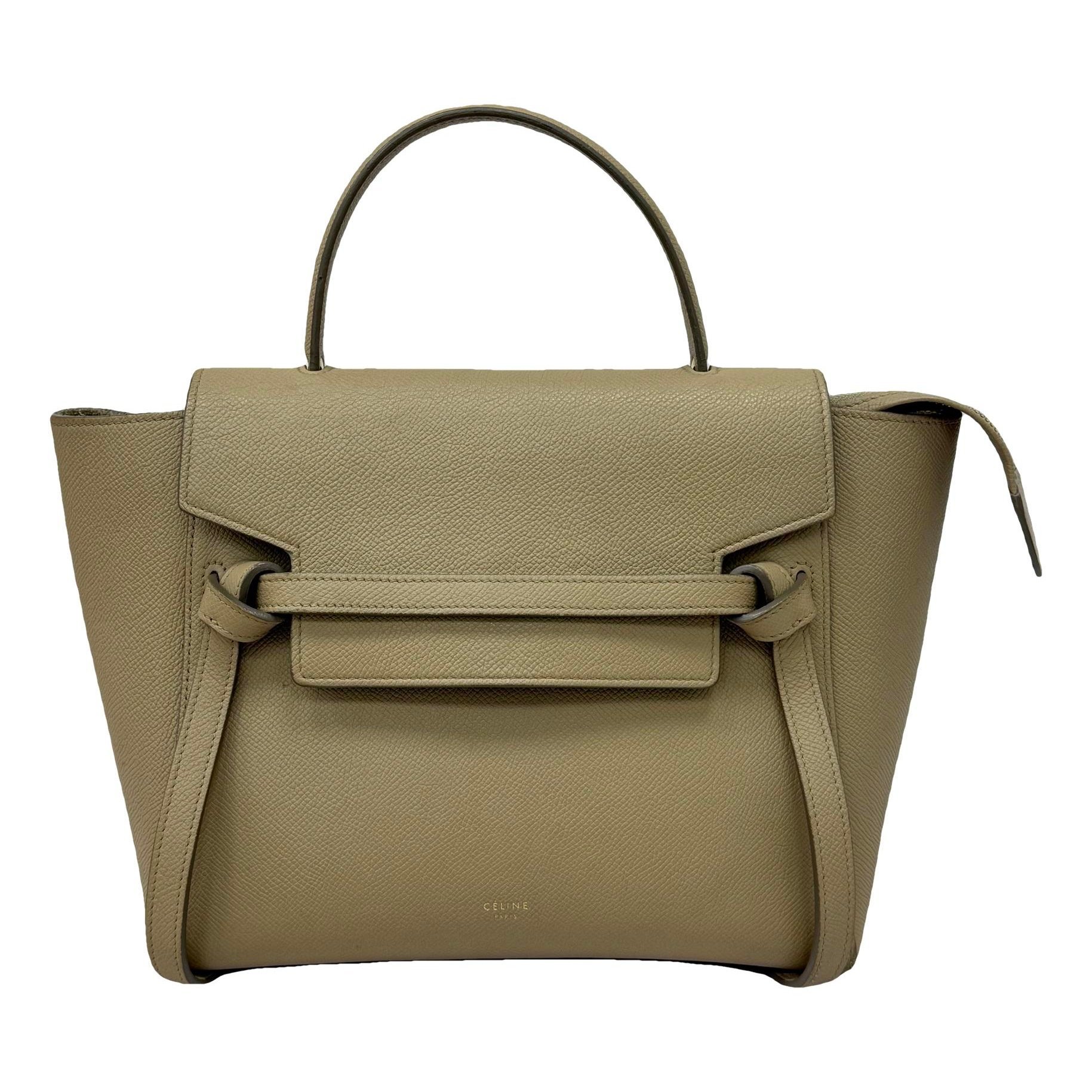 Belt leather handbag