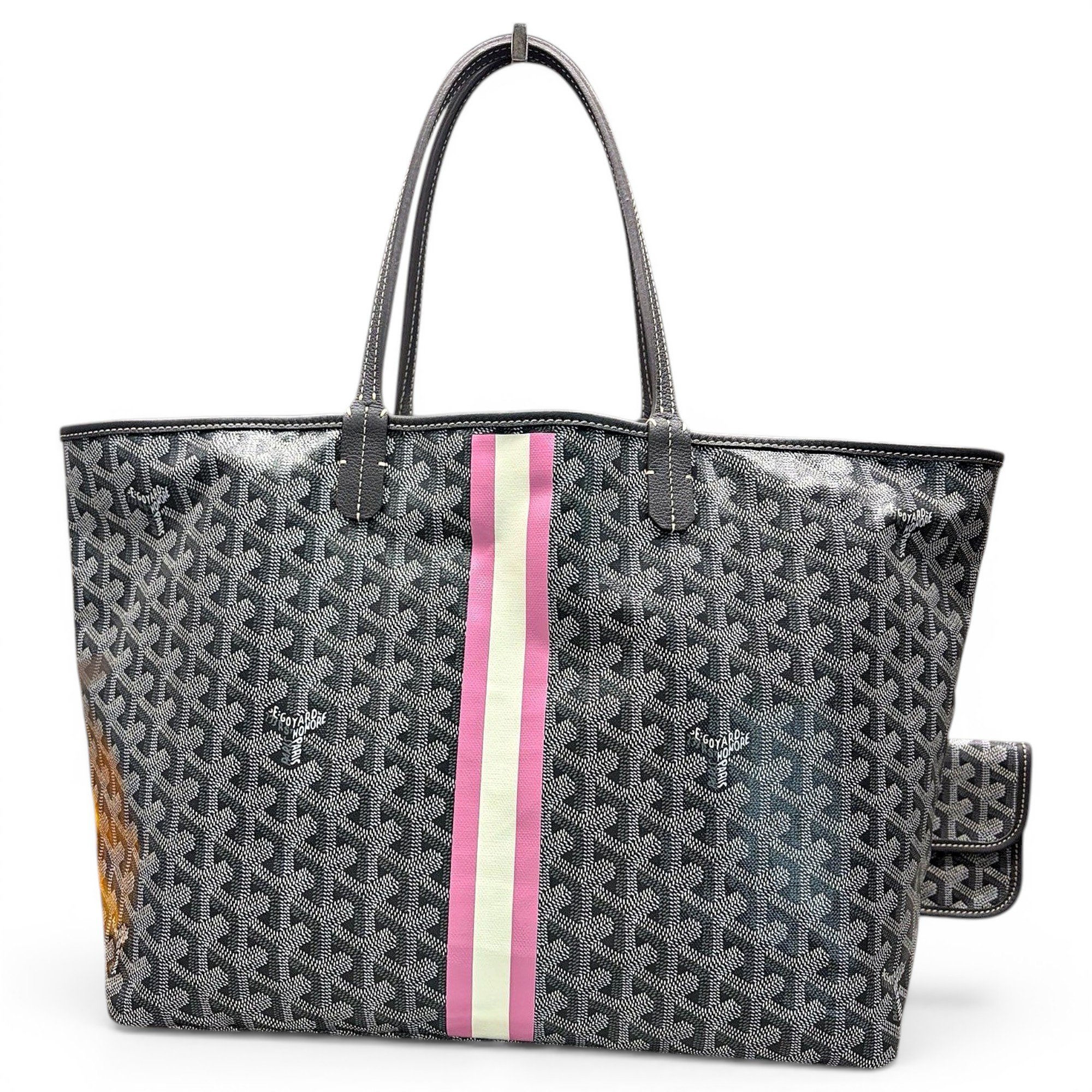 Goyard Saint-Louis leather handbag