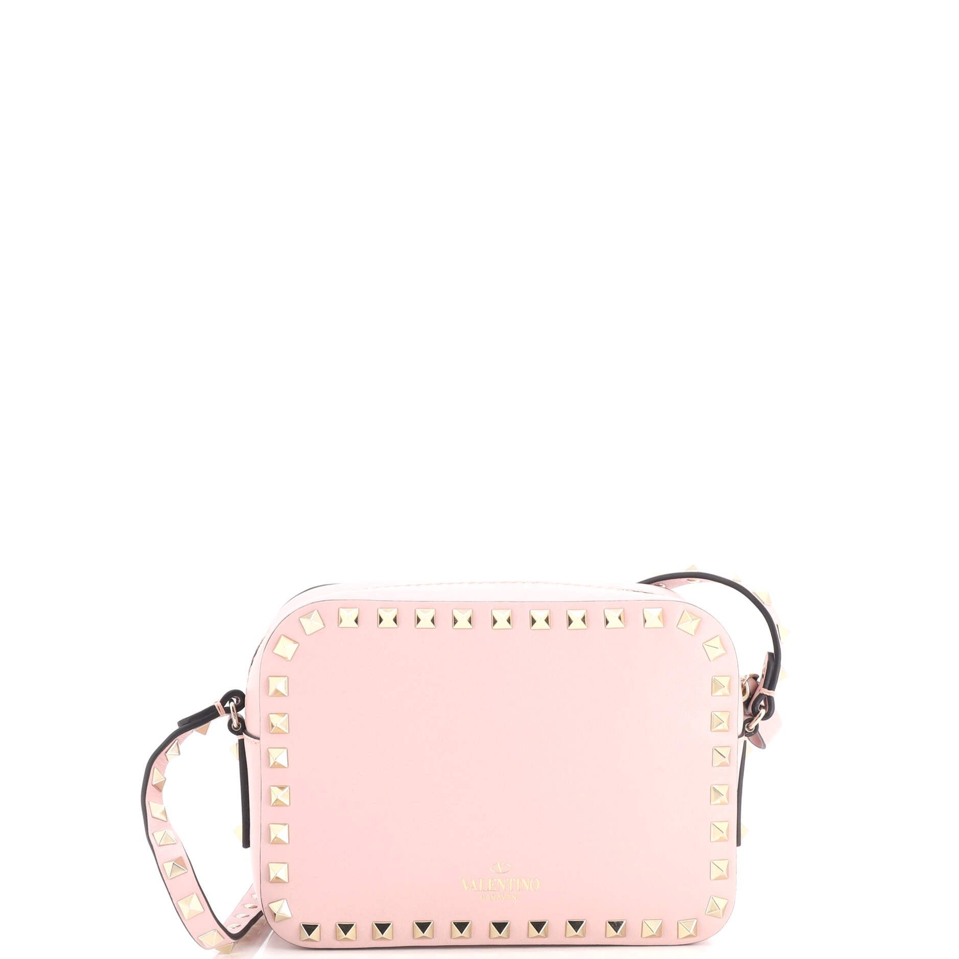 Rockstud Camera Crossbody Bag Leather