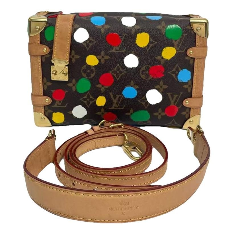 Side Trunk leather handbag