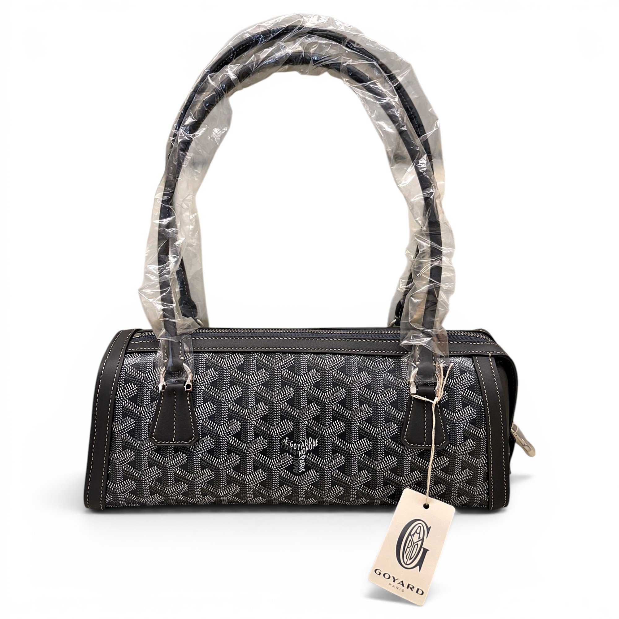 Patent leather handbag