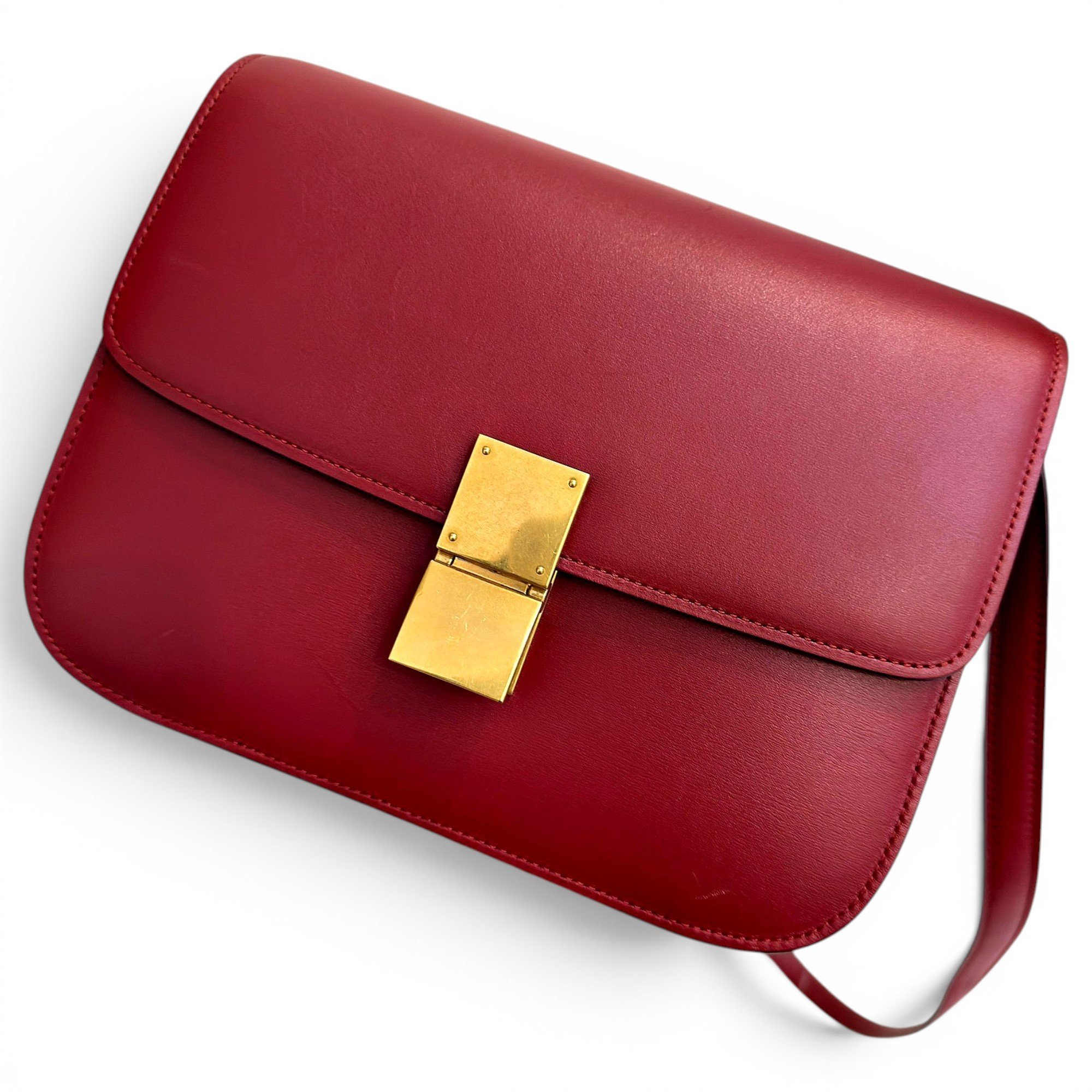 Classic leather crossbody bag