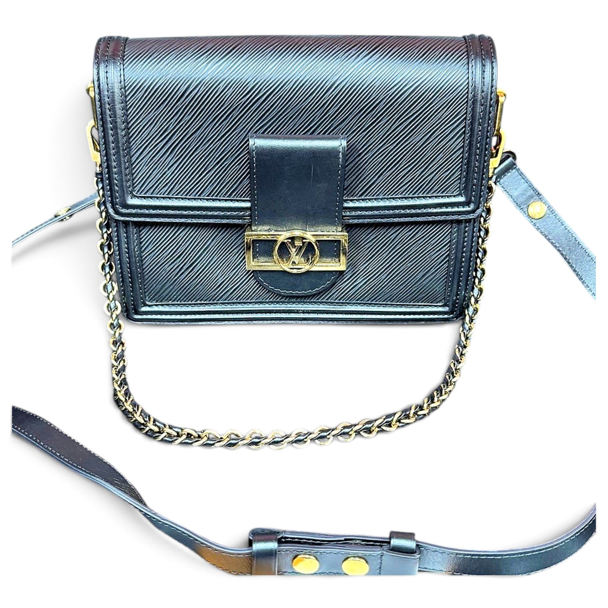Dauphine leather handbag