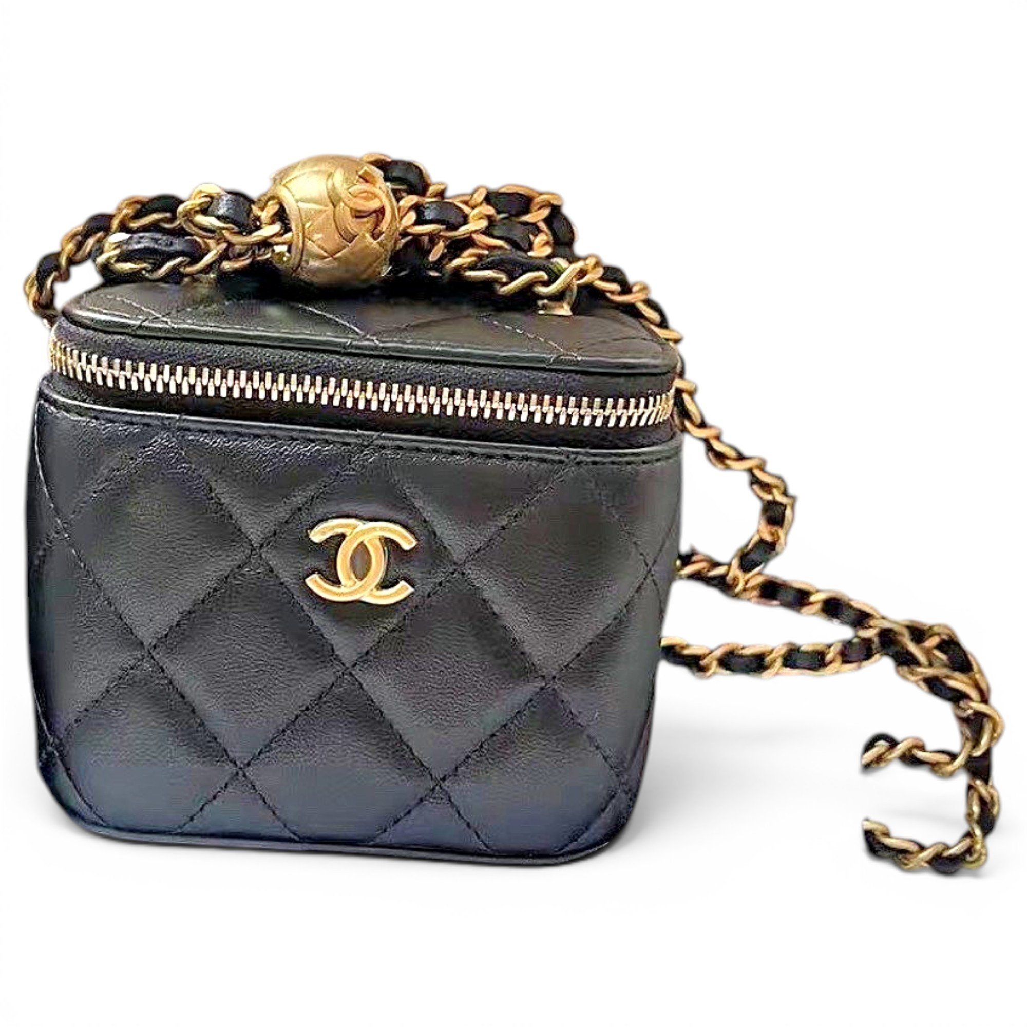 Trendy CC Vanity leather handbag