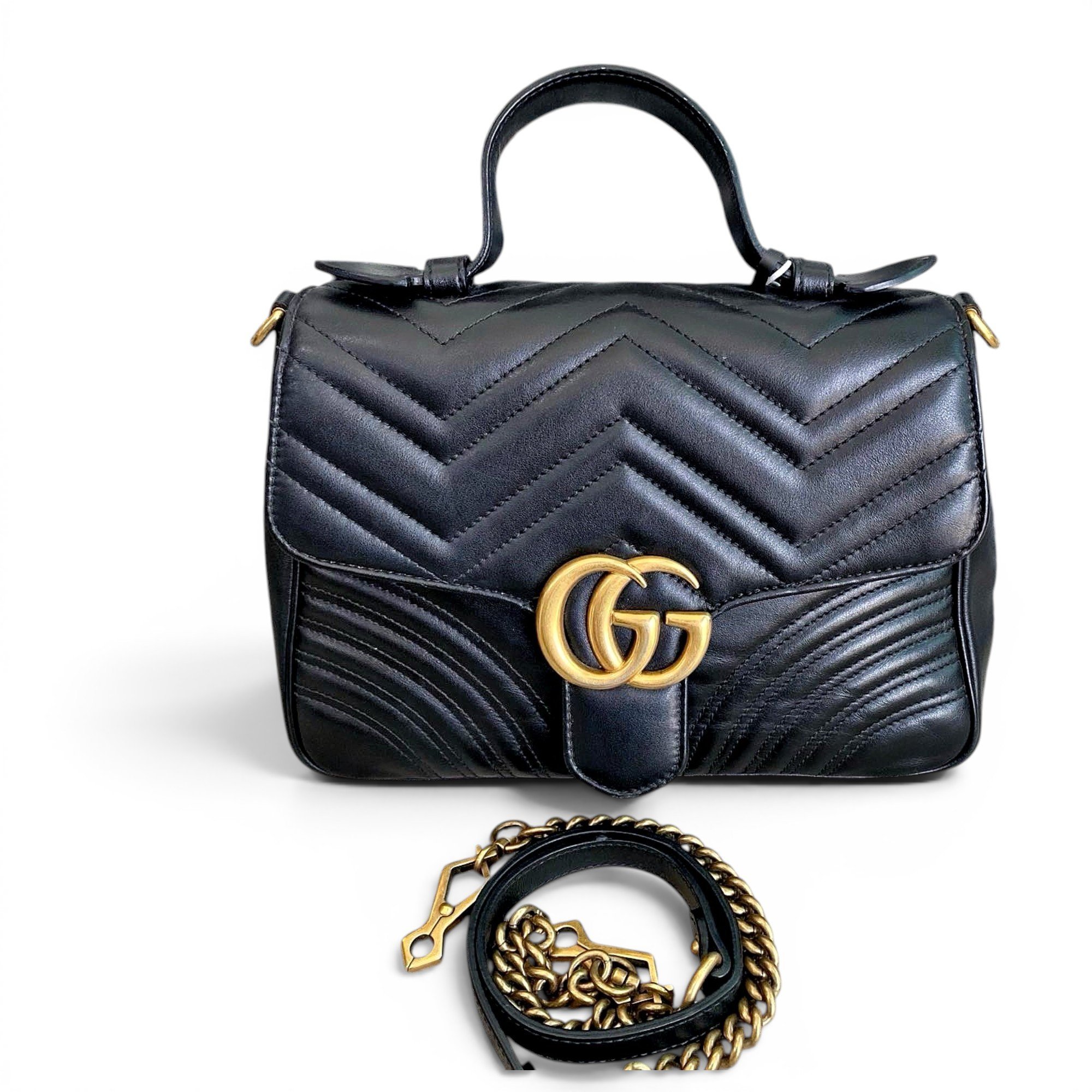GG Marmont Flap leather handbag