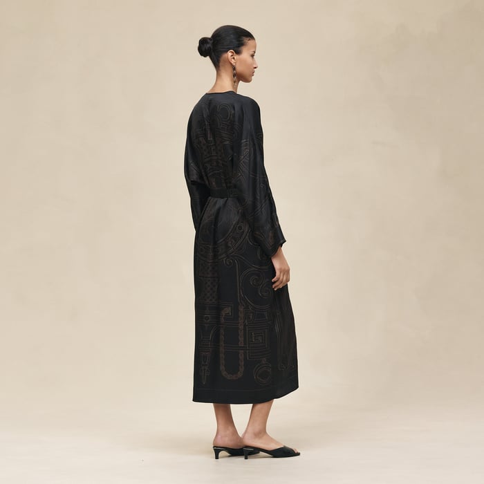 Noir "l'Enseigne Du Sellier" Caftan
