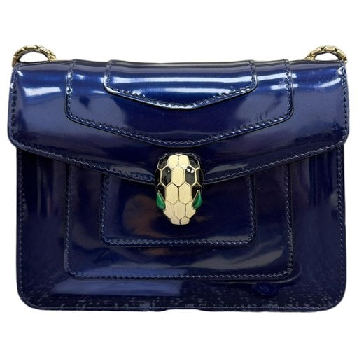 Serpenti leather handbag