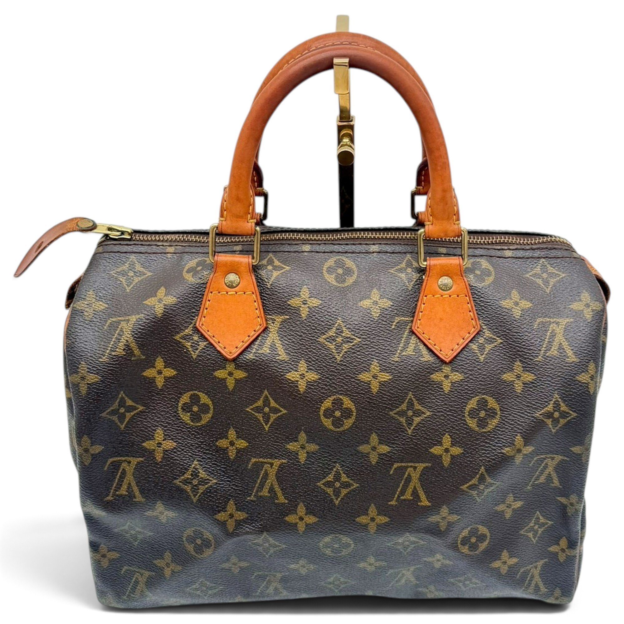 Speedy leather handbag