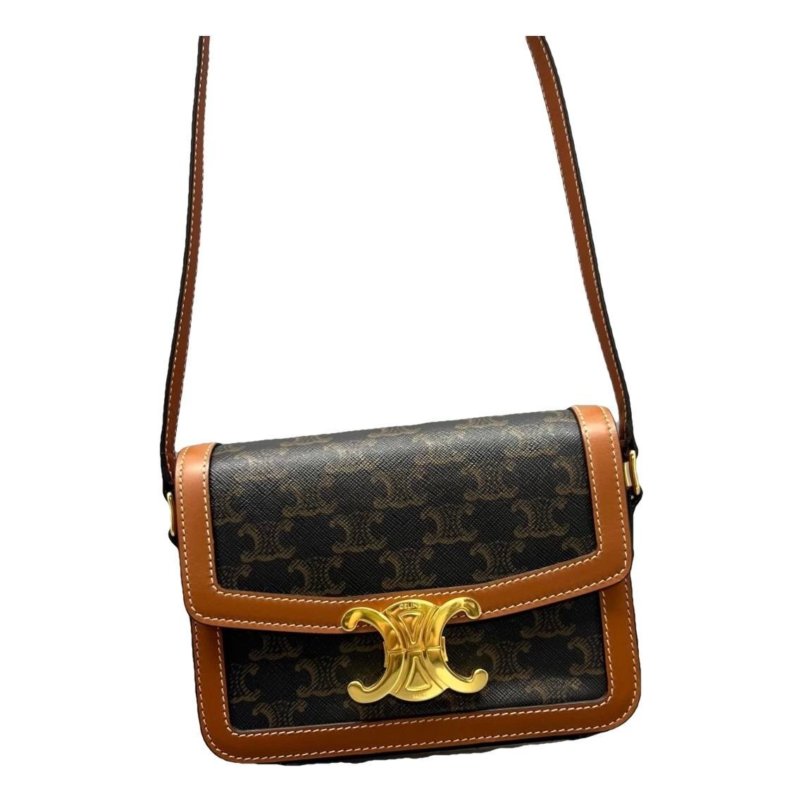 Triomphe leather handbag