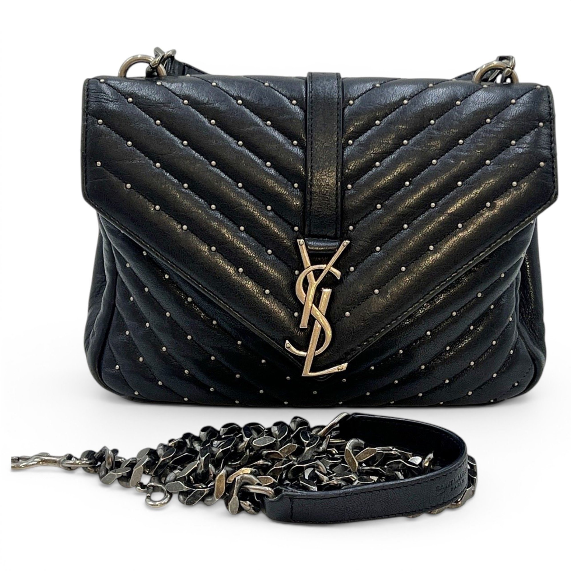 Collége monogramme leather handbag