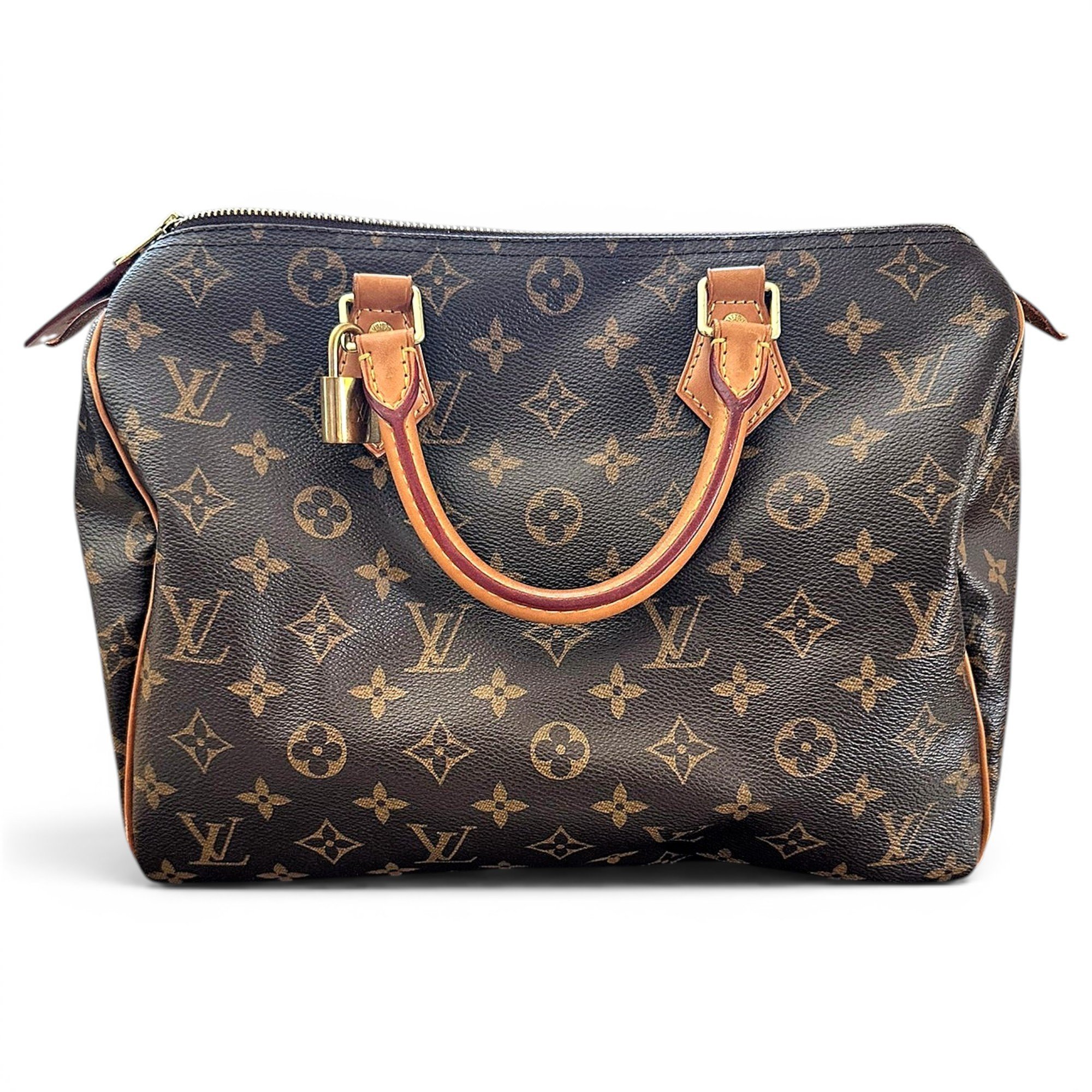Speedy leather handbag