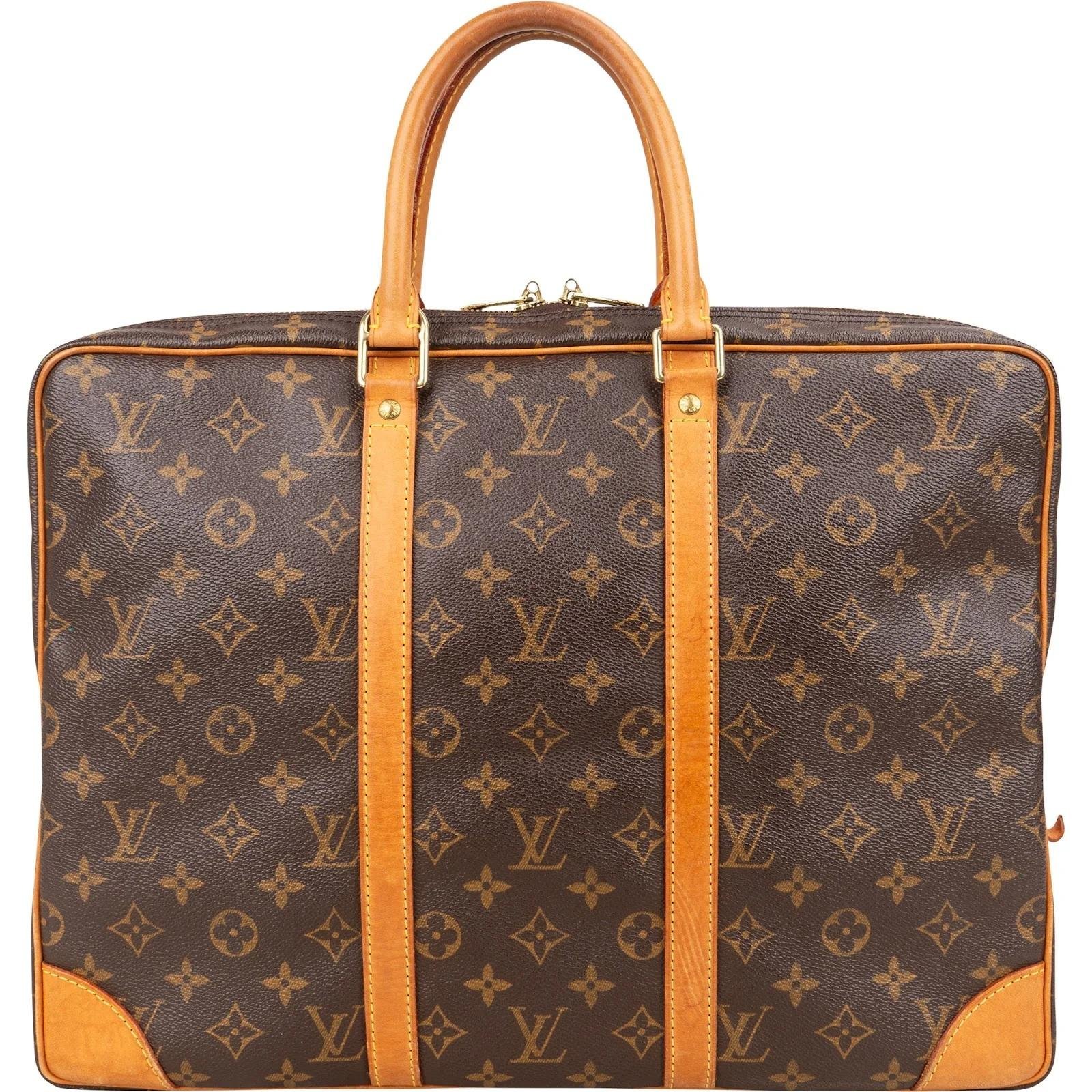 Porte Documents Voyage leather handbag
