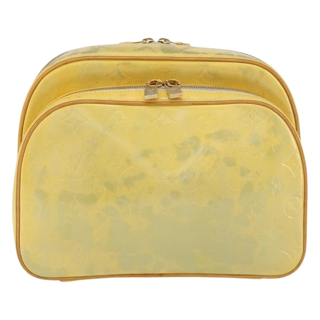 Patent leather backpack