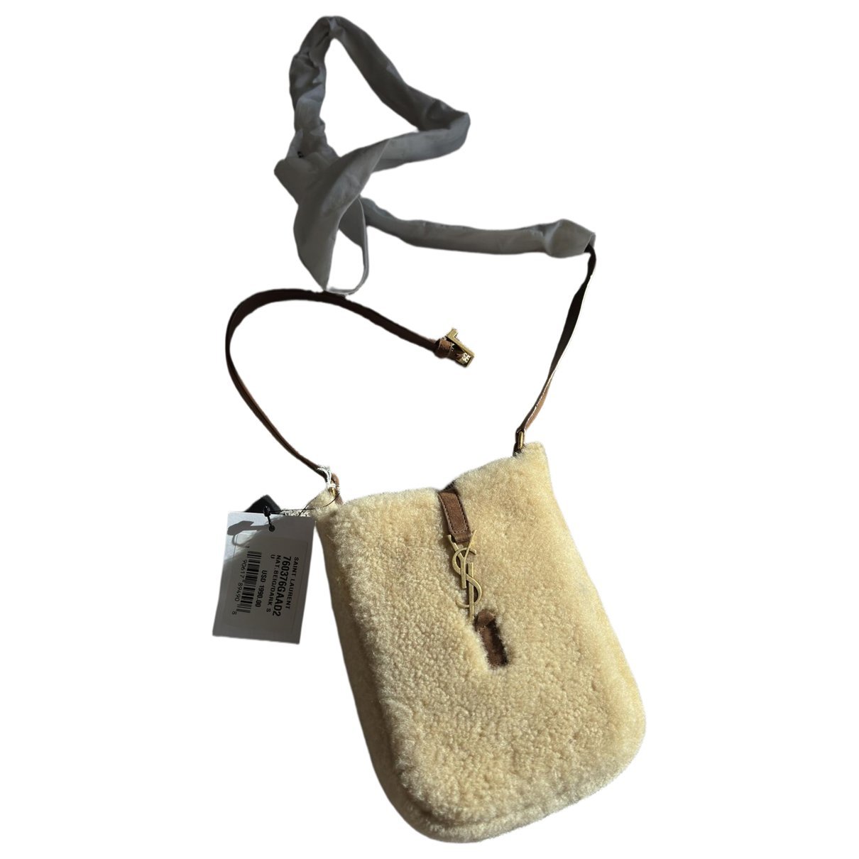 Faux fur crossbody bag