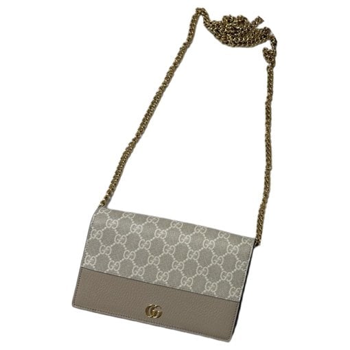 GG Marmont Chain Flap Wallet leather crossbody bag