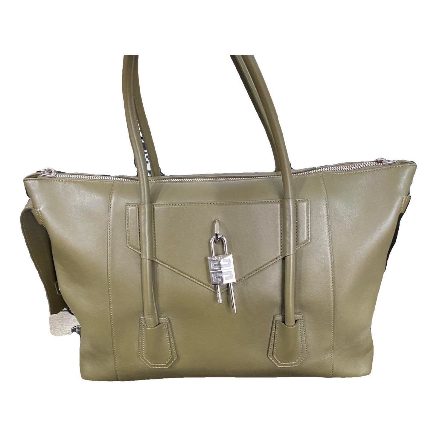 Leather tote