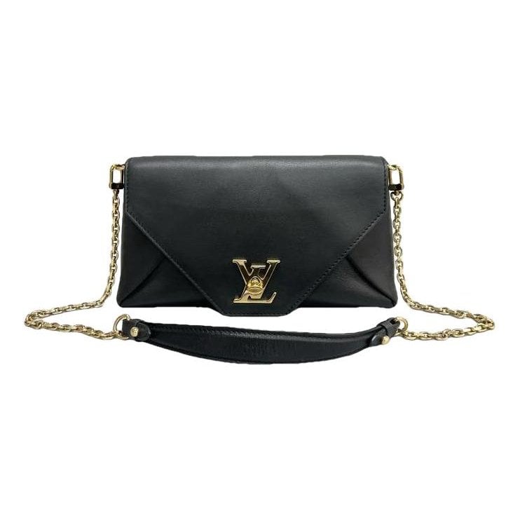 Leather clutch bag
