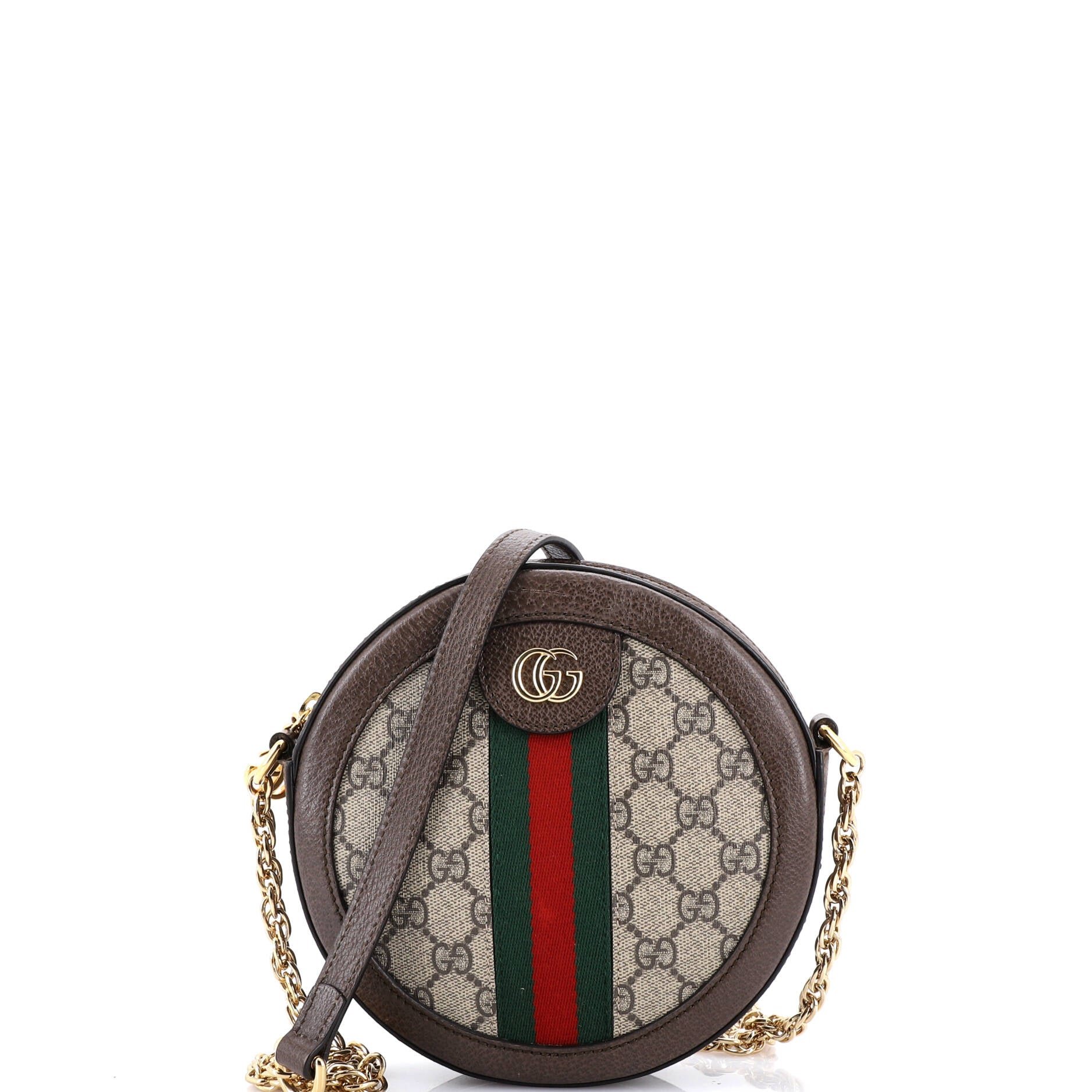 Gucci Ophidia Round Backpack GG Coated Canvas Mini