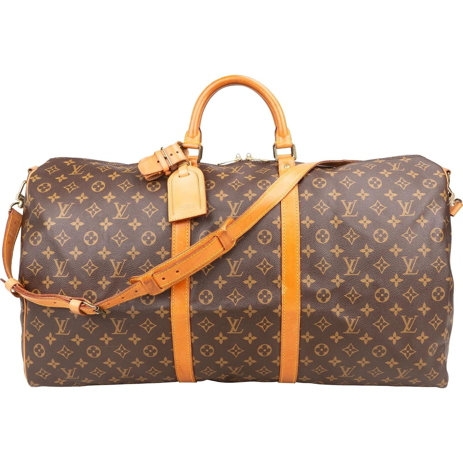 Keepall leather travel bag