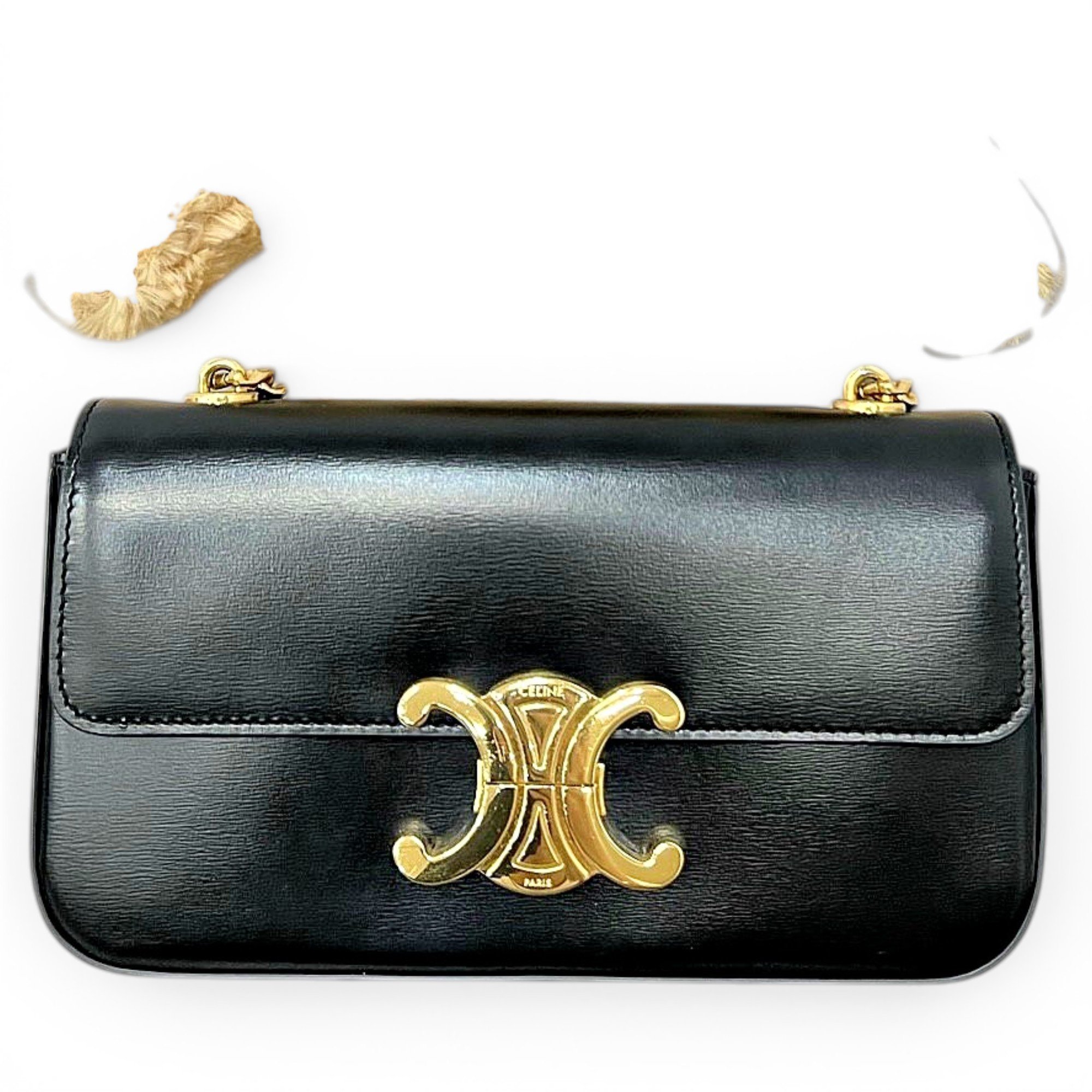 Triomphe leather handbag