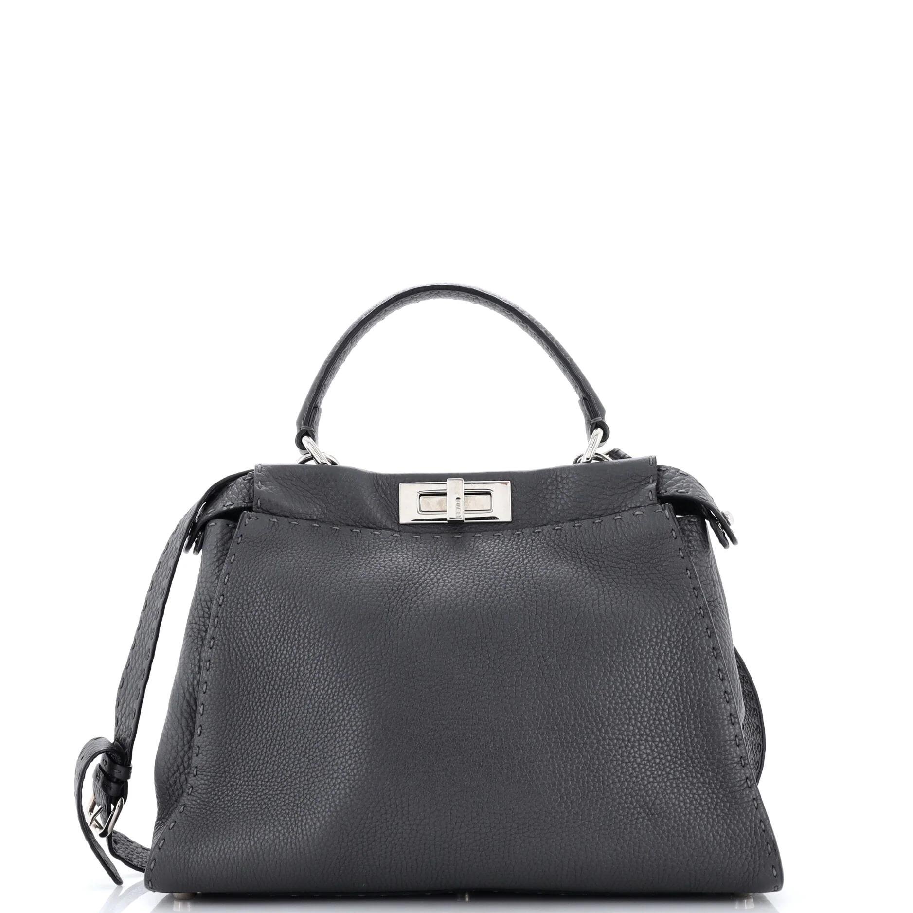 Peekaboo leather handbag