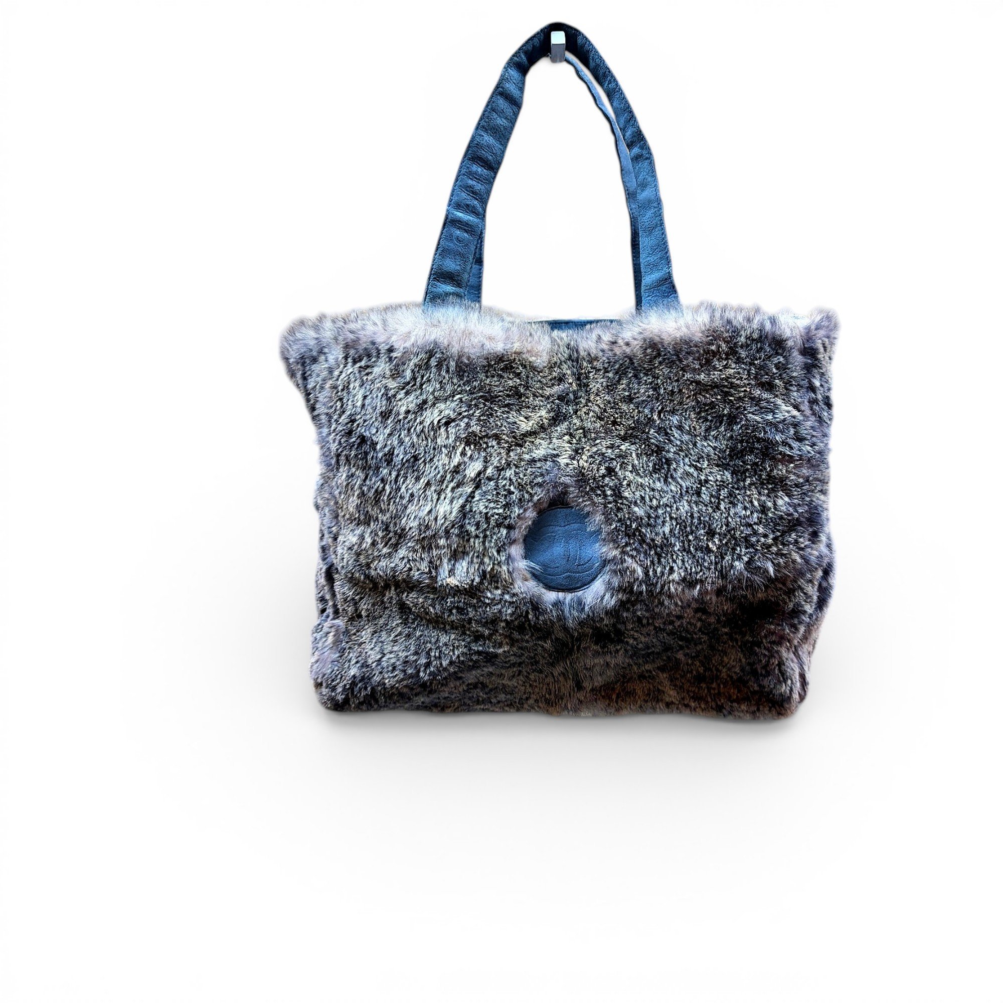 Faux fur tote
