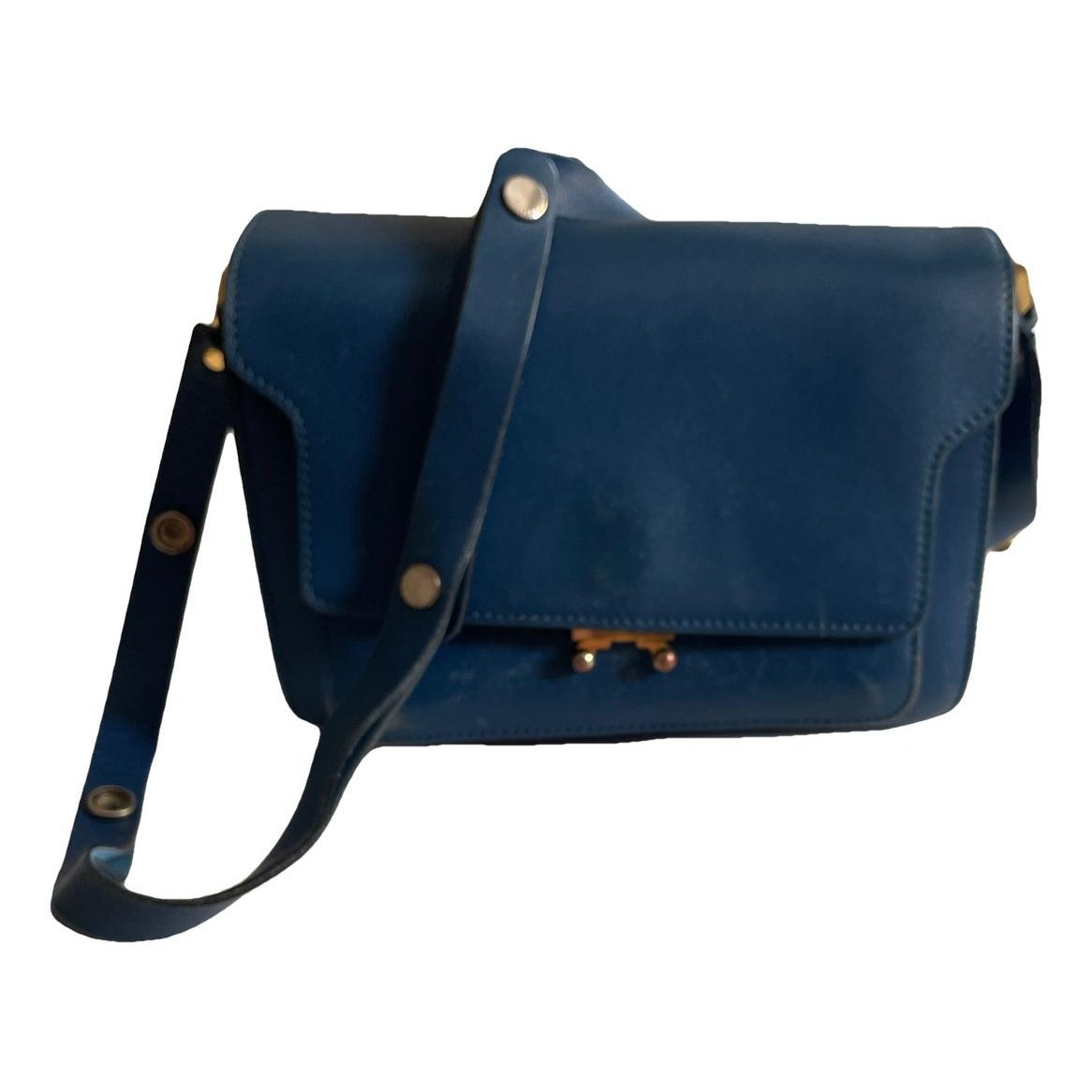 Monile leather clutch bag