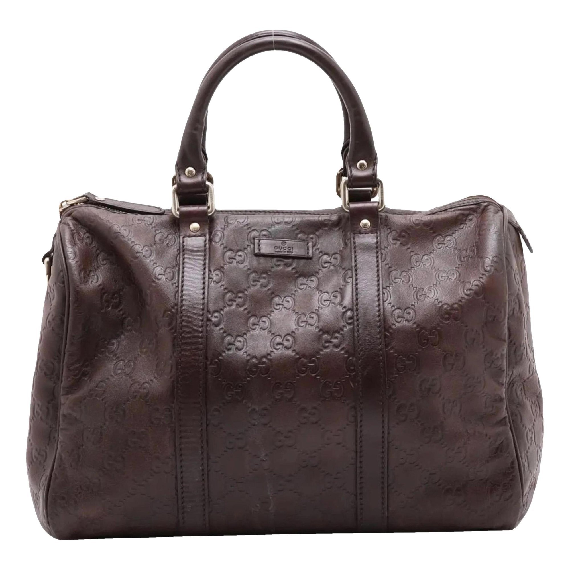 Gucci B leather handbag