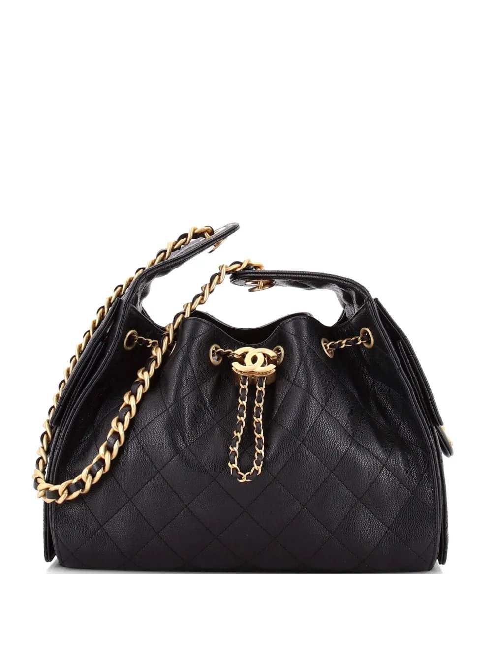 25 Quilted Caviar Small hobo bag
