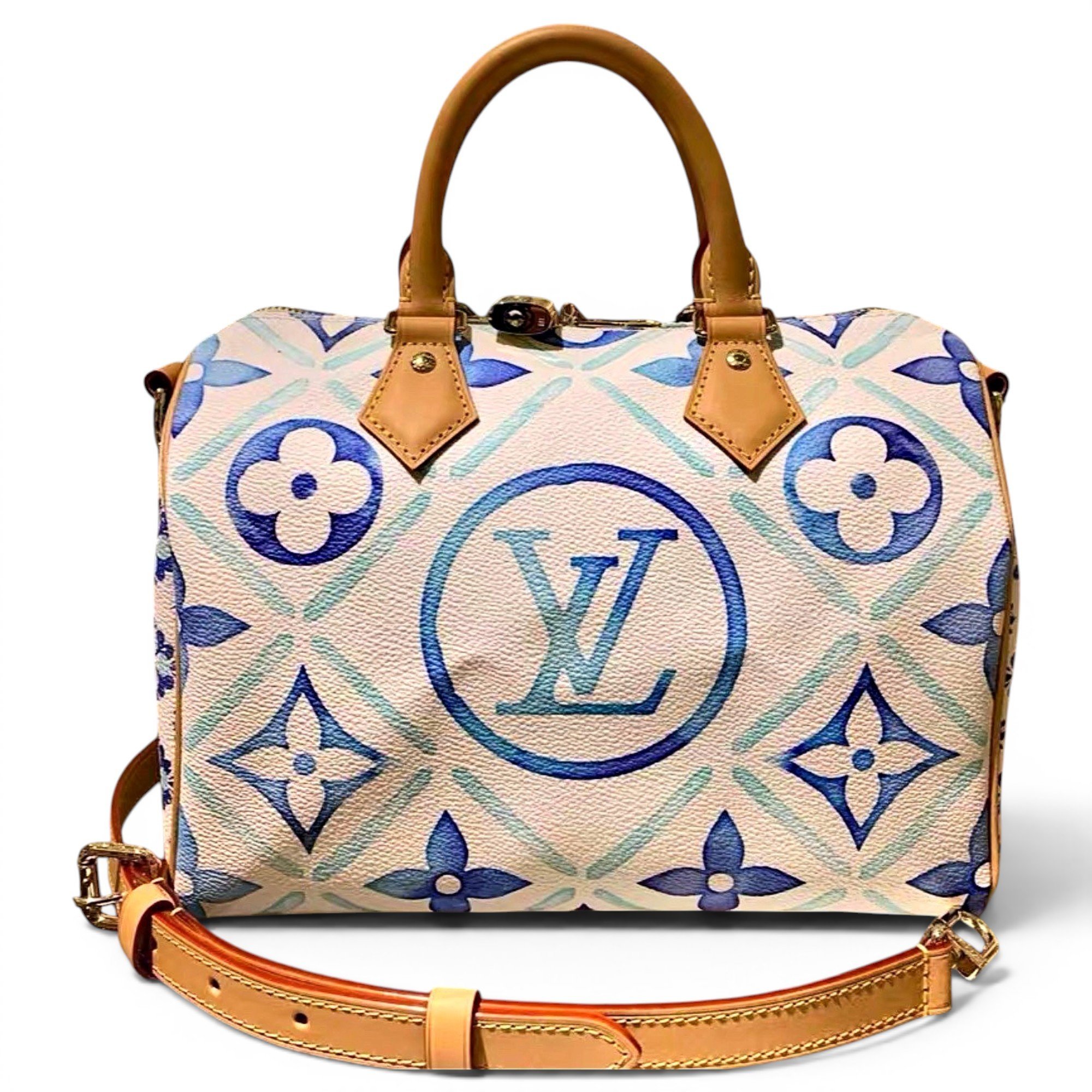 Speedy leather handbag