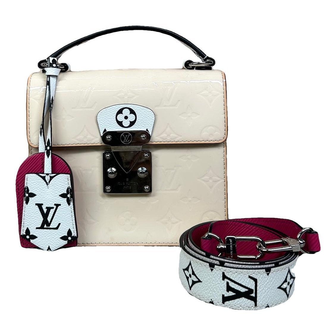 Spring street patent leather handbag