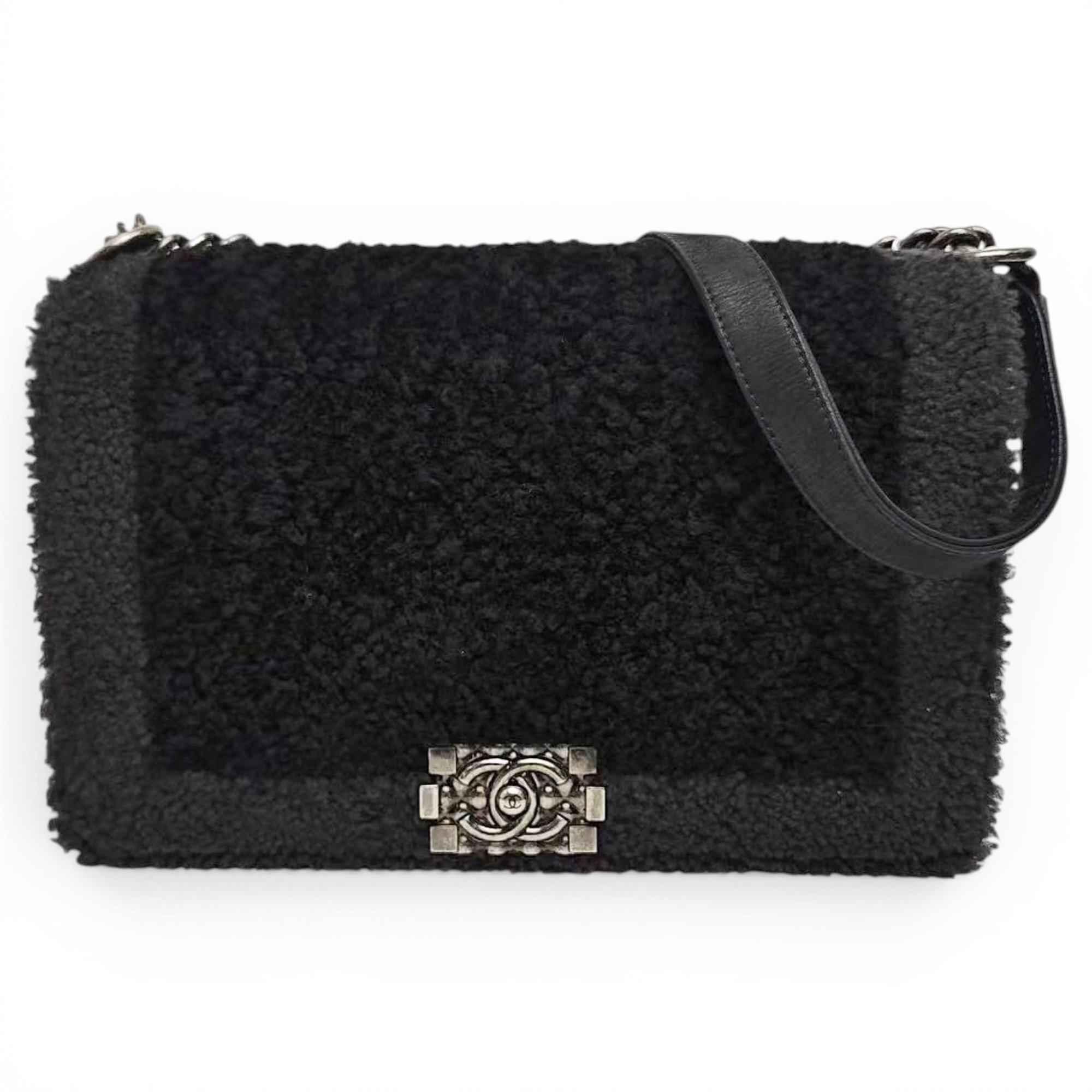 Chanel Boy cloth crossbody bag