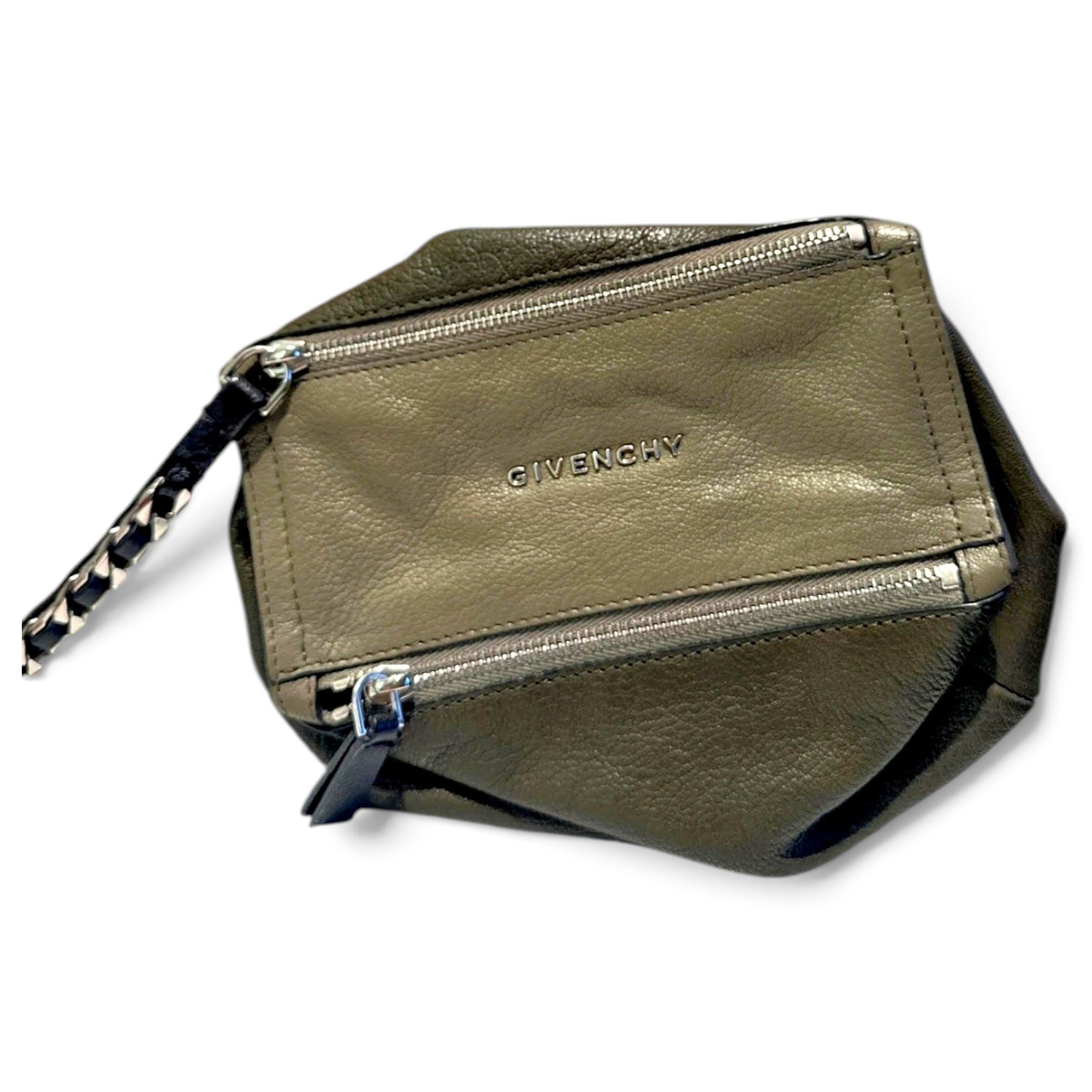 Pandora leather clutch bag