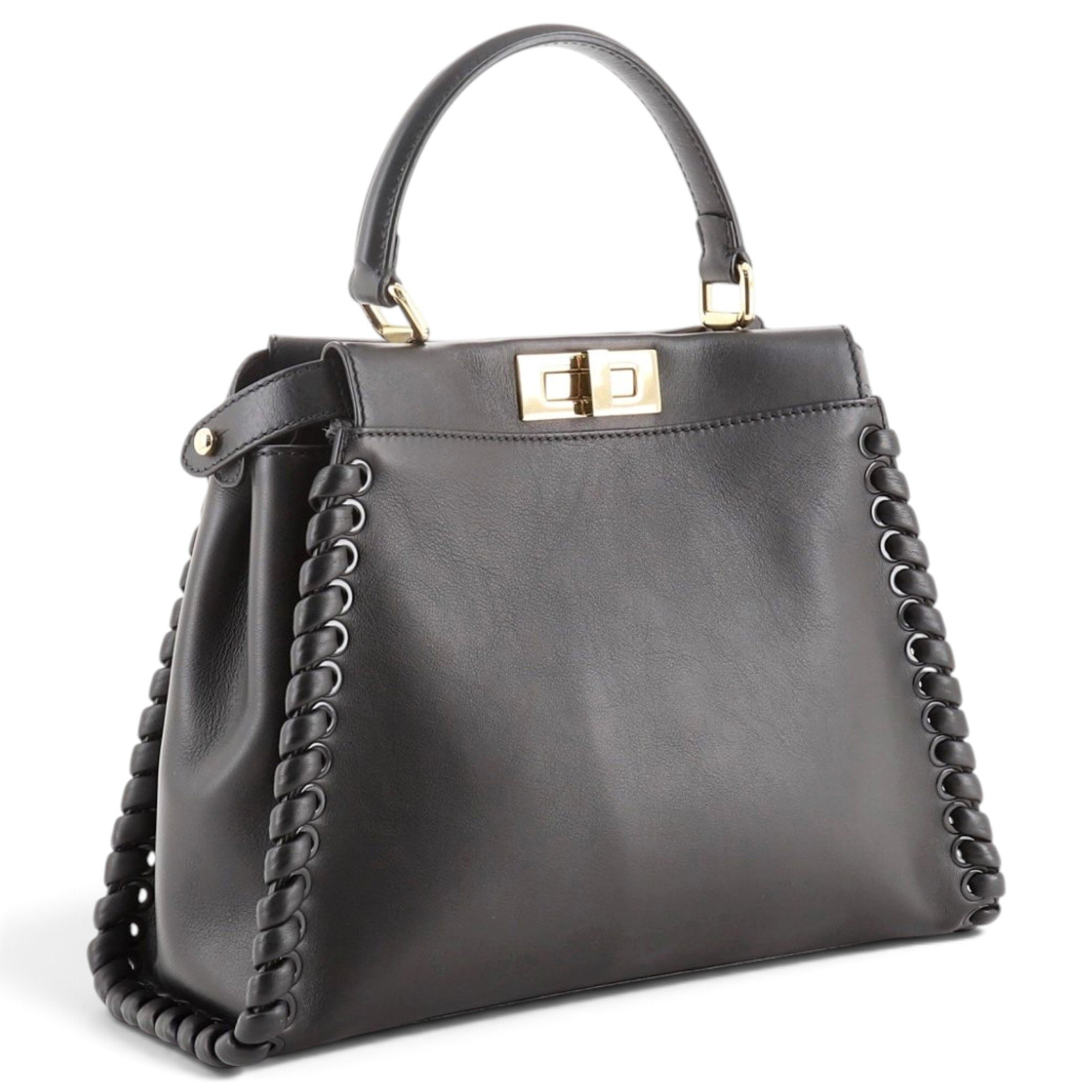 Peekaboo leather handbag