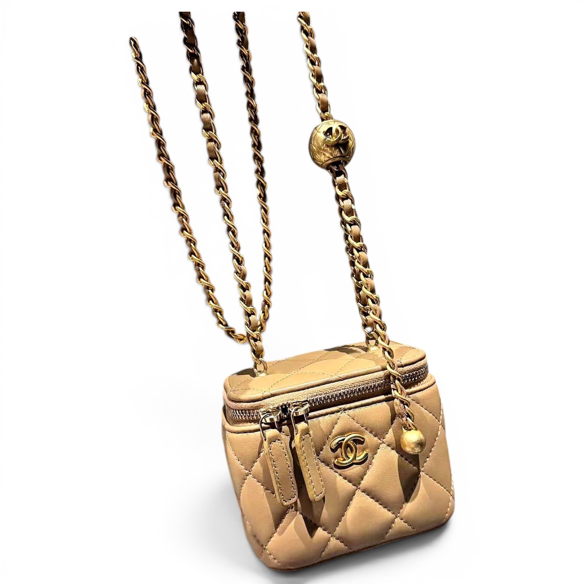 Trendy CC Vanity leather handbag