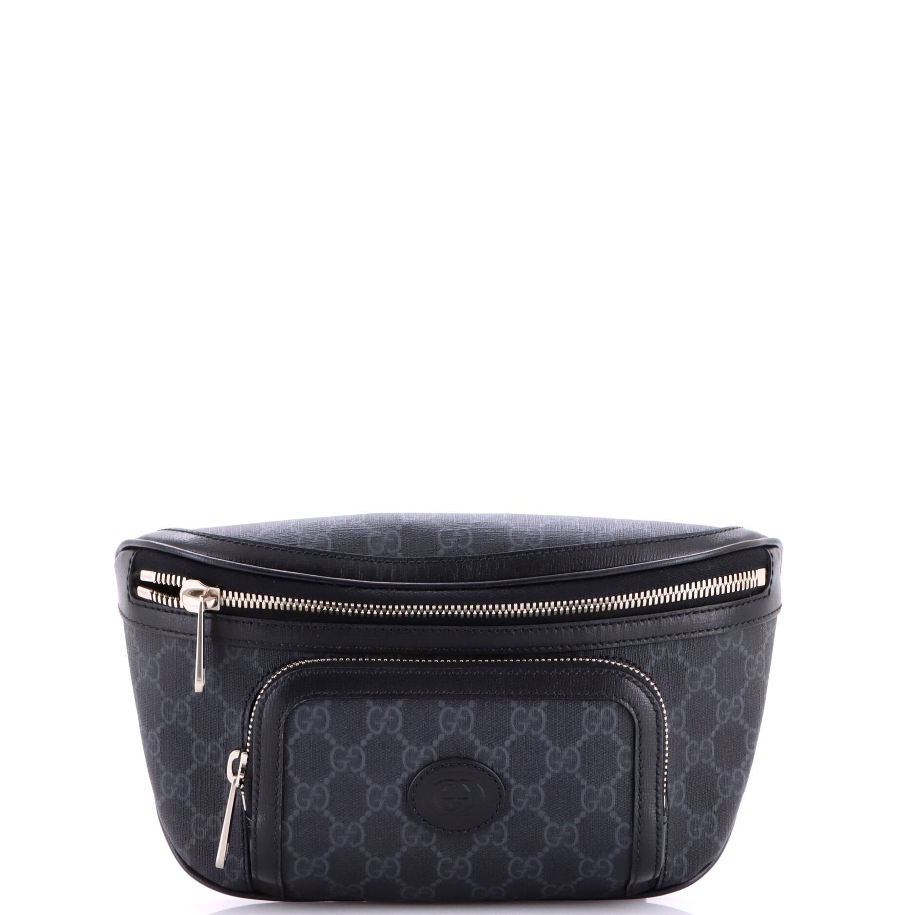Interlocking G Patch Belt Bag GG Coated Canvas Large