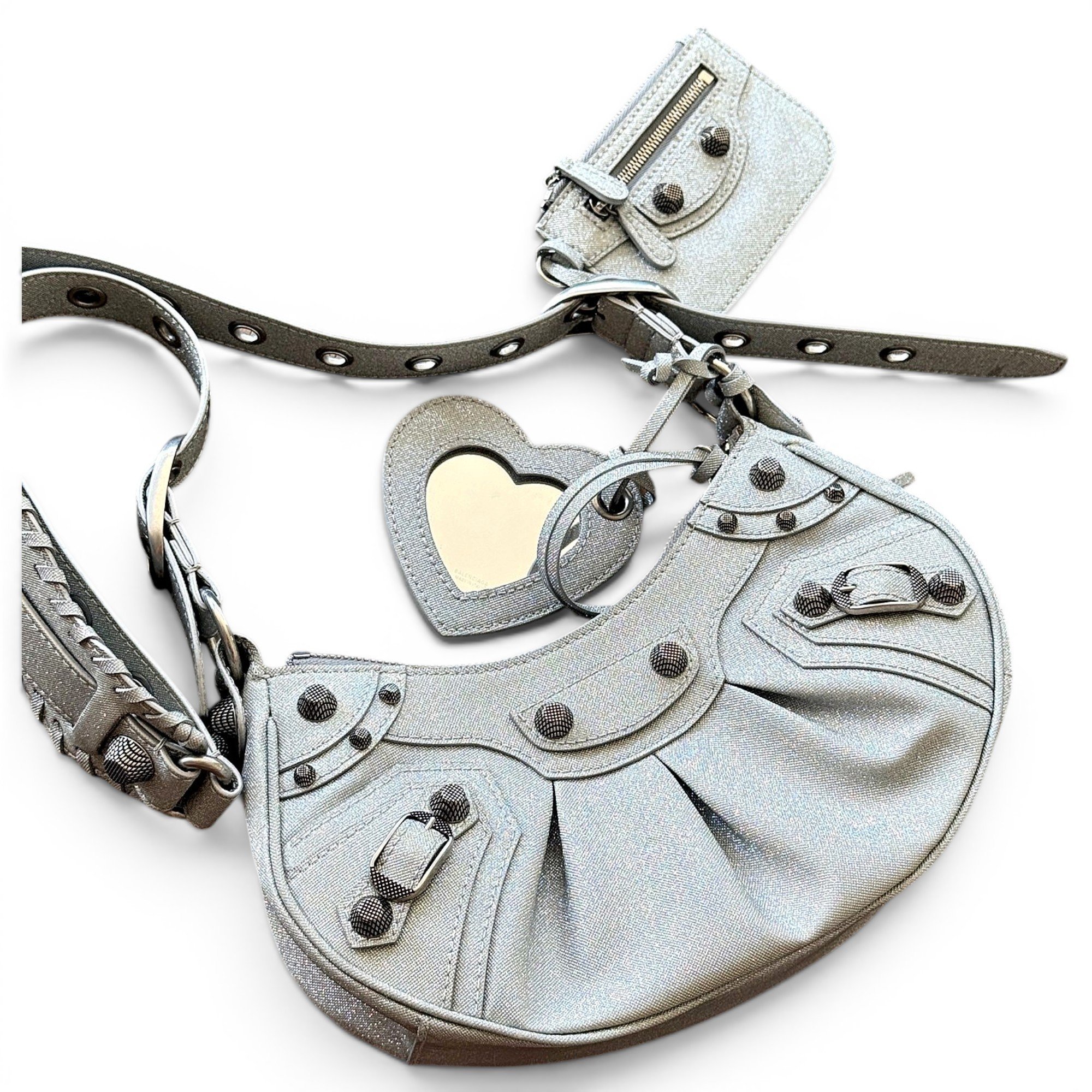 Le Cagole glitter handbag