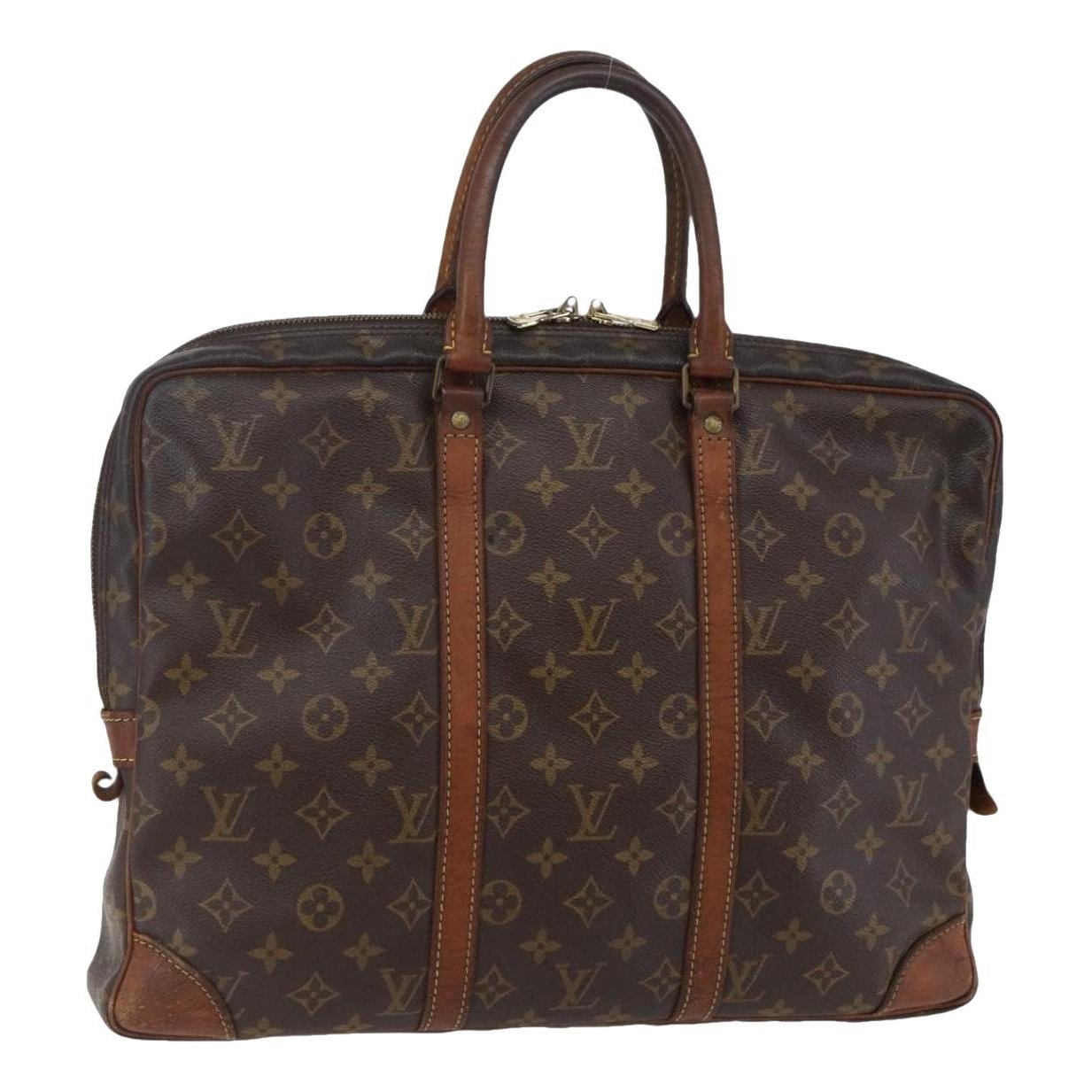 Porte Documents Voyage leather handbag