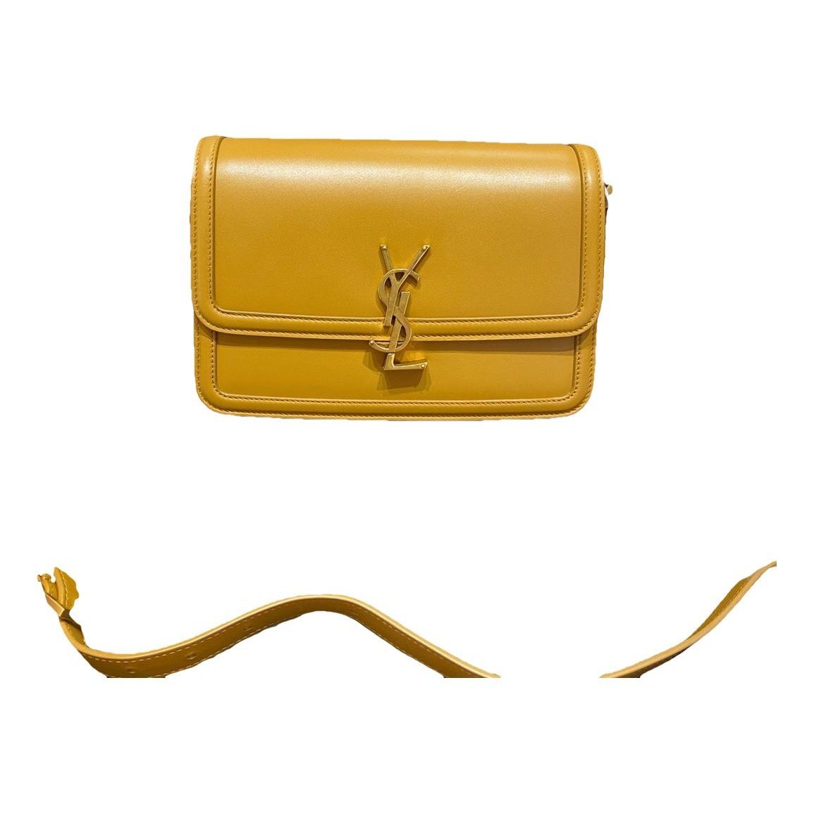 Solférino leather handbag