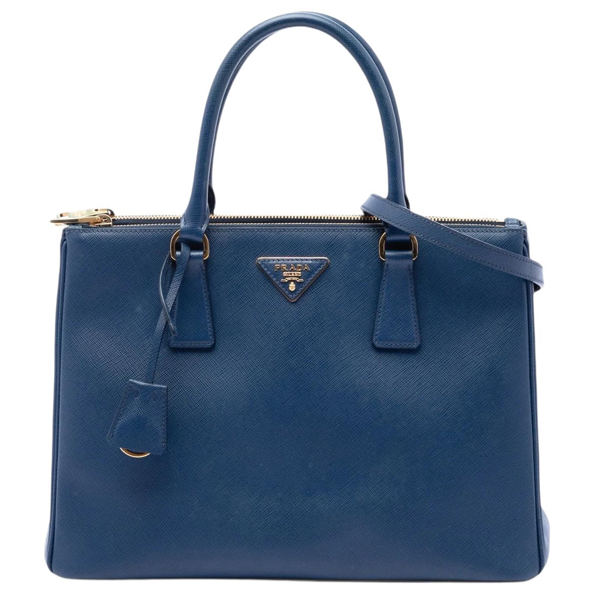 Double leather satchel