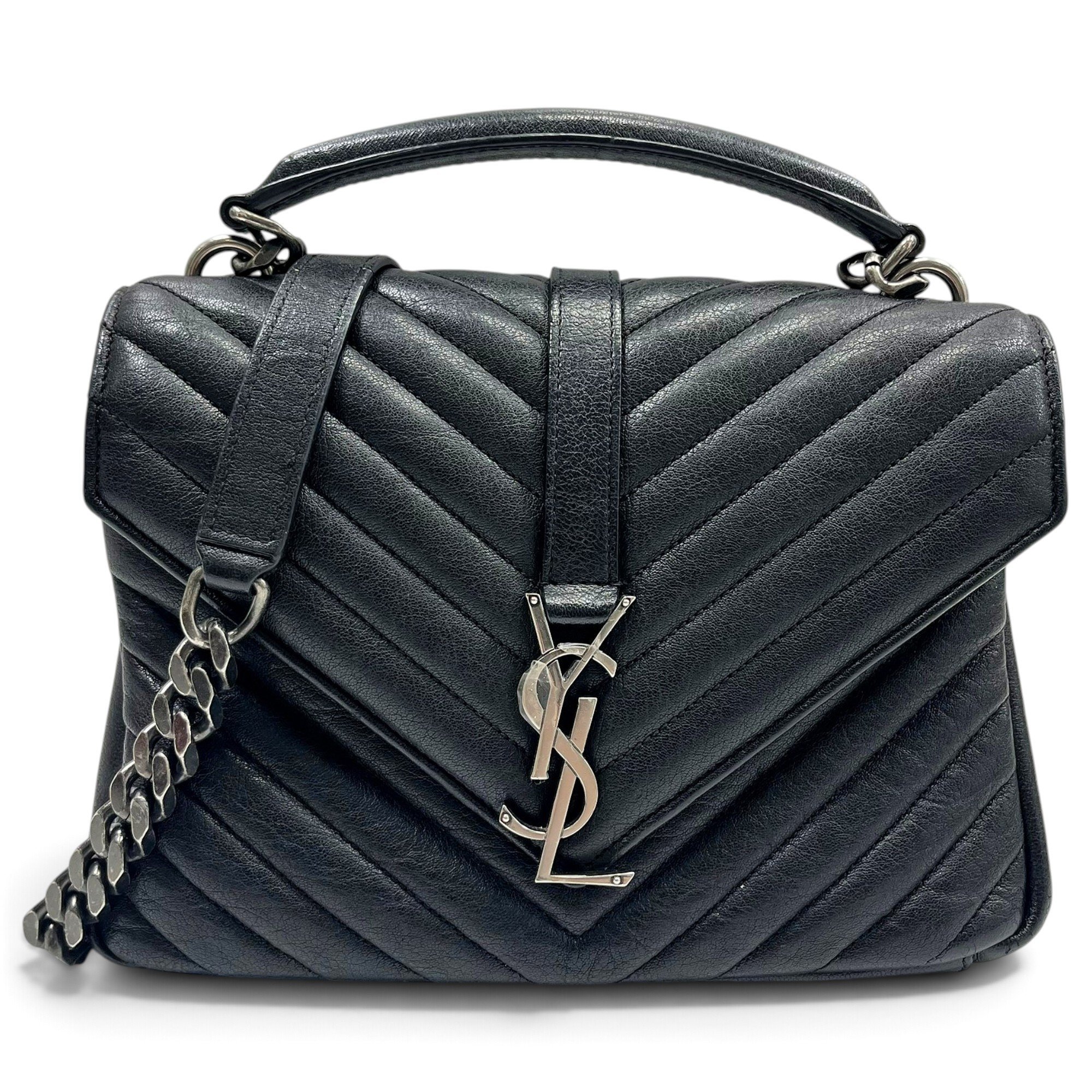 Collége monogramme leather handbag