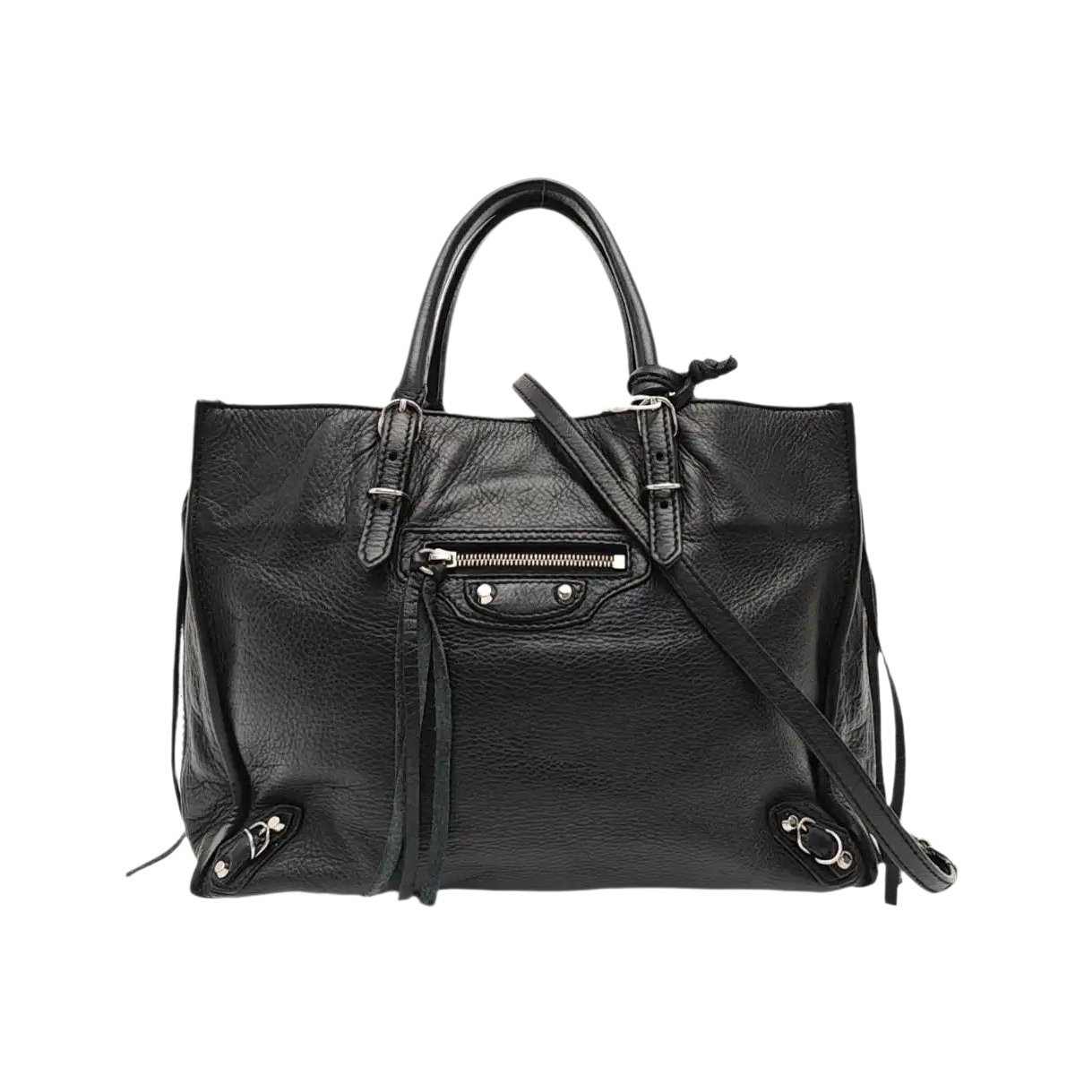 Papier leather handbag