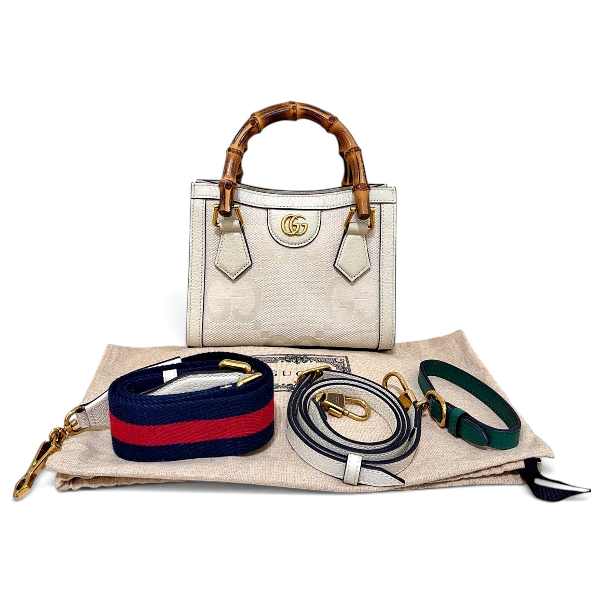 Diana Bamboo leather handbag